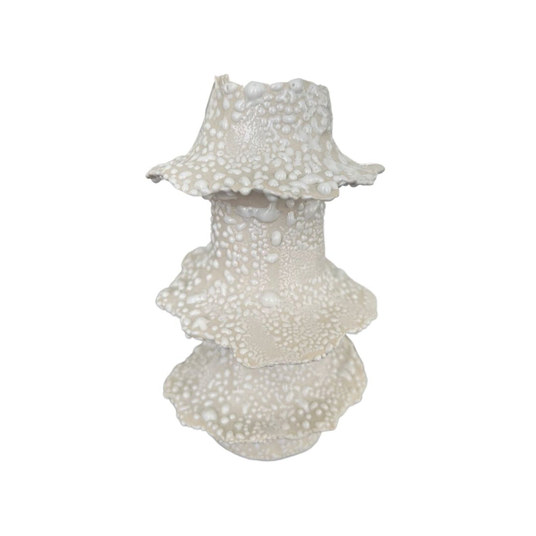 White Lichen Tier Candle Stand