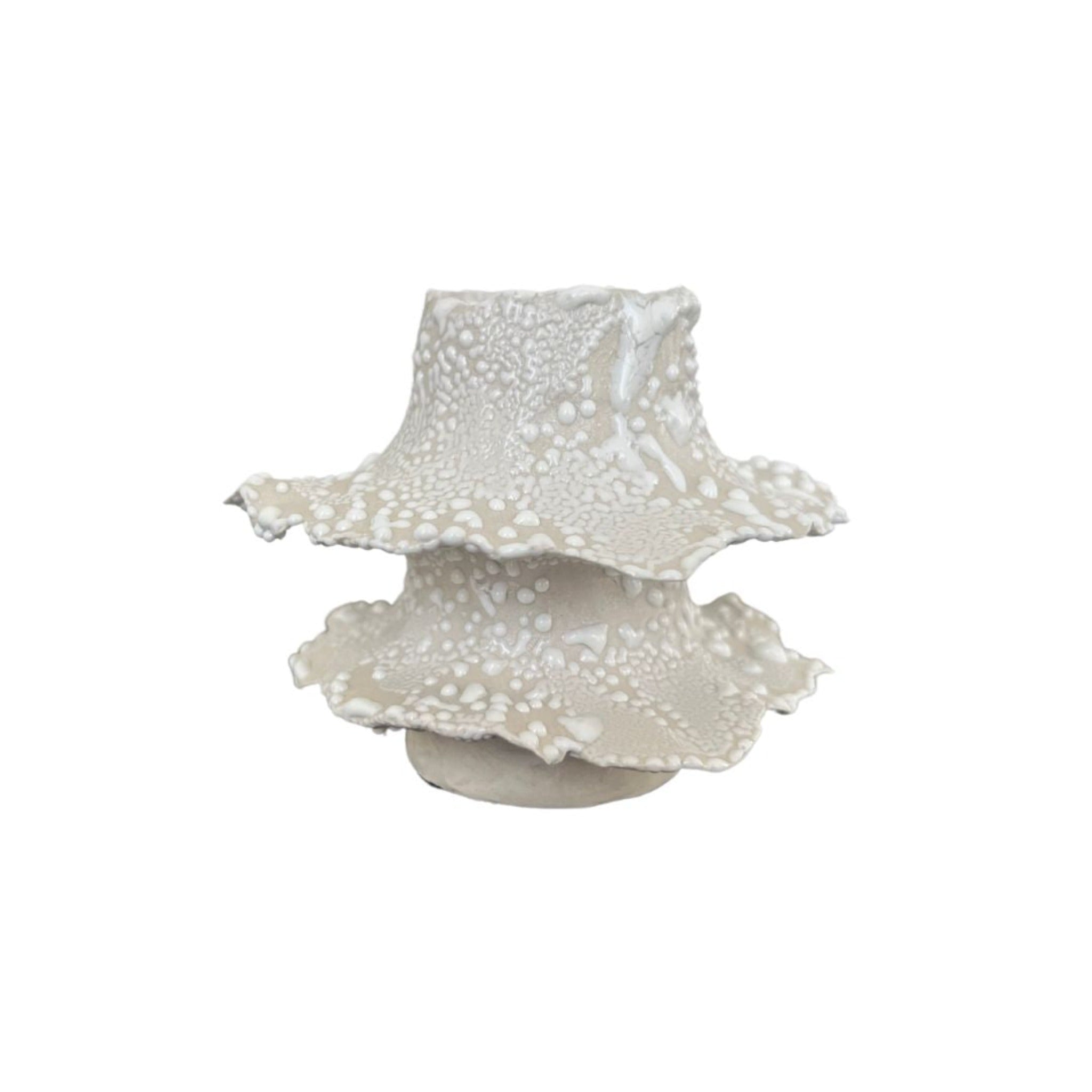 White Lichen Tier Candle Stand