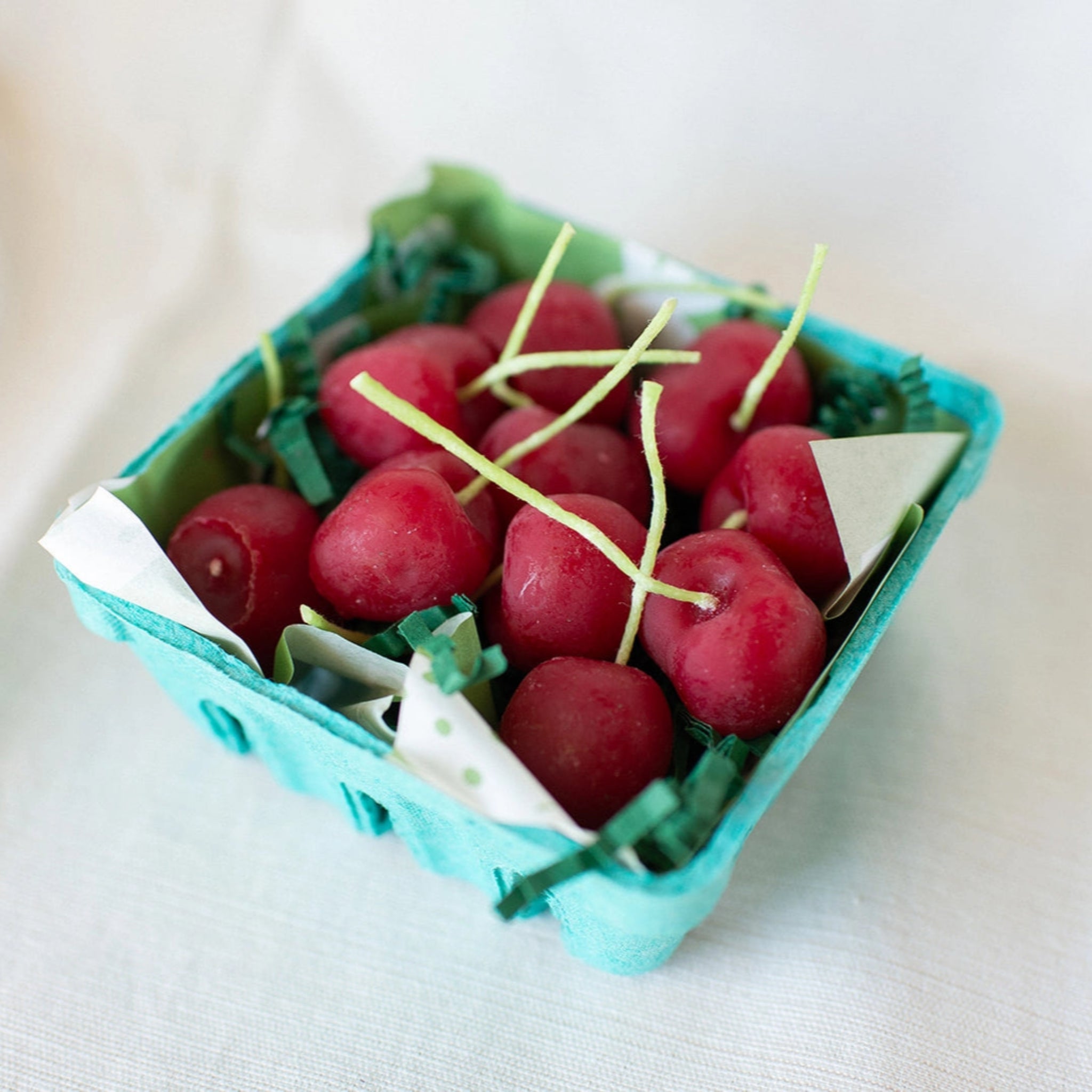 Beeswax Cherry Birthday Candles | Set of 10