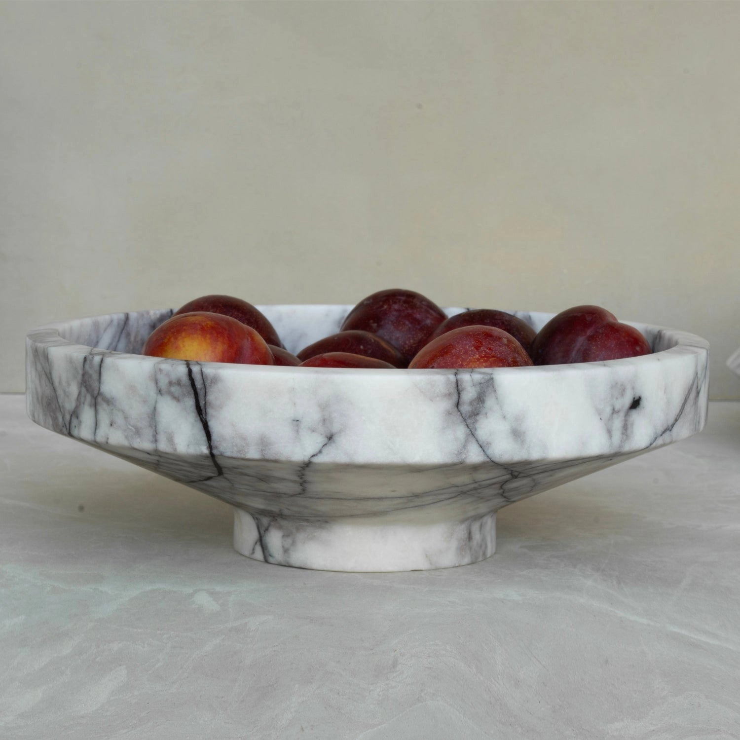 White Lilac Marble Narrow Bowl
