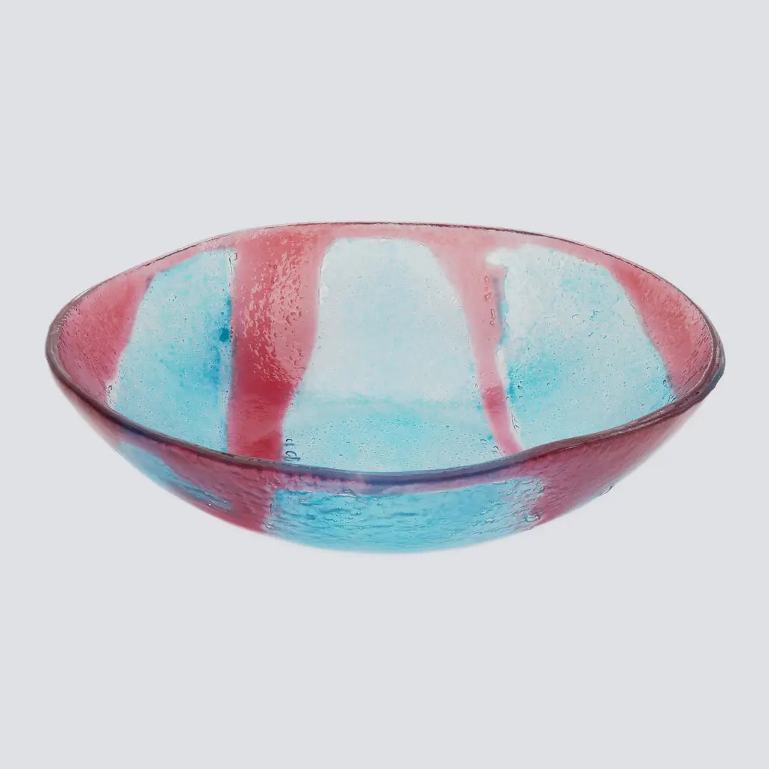 Artisano Medium Bowl | Blue & Magenta