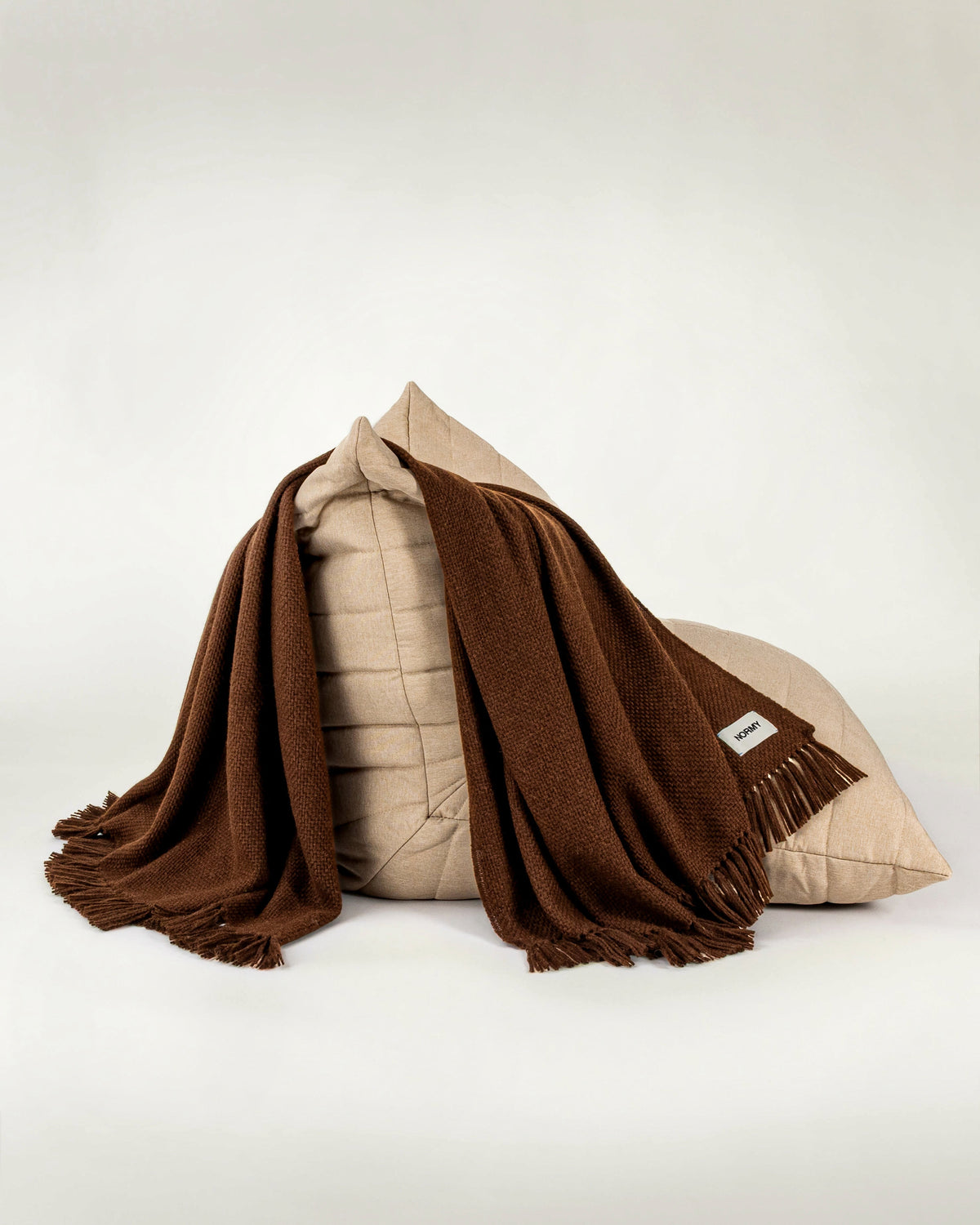 Alpaca Wool Blanket in Cocoa