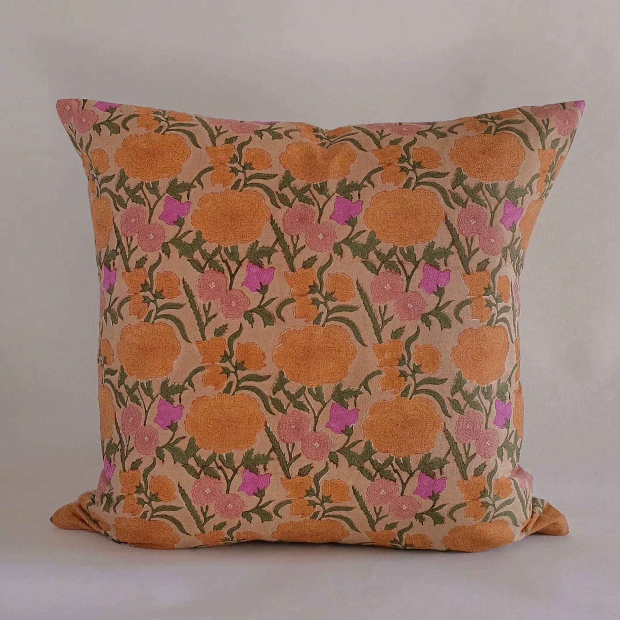 Linen Pillow | Nargis - Old Rose