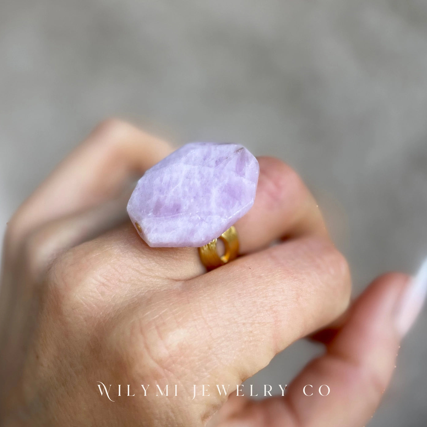 WILYMI Lilac Kunzite Ring