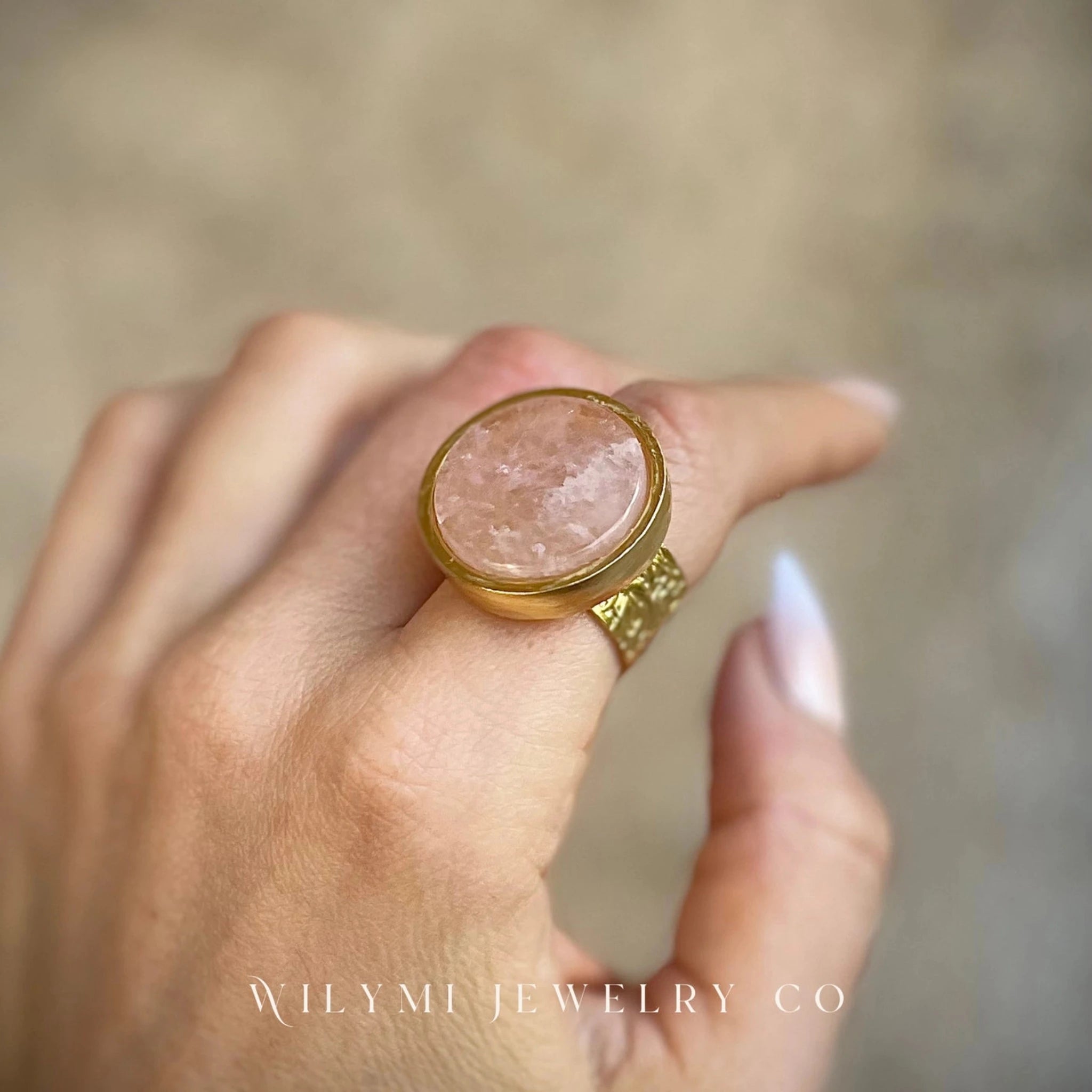 WILYMI Rose Quartz Ring