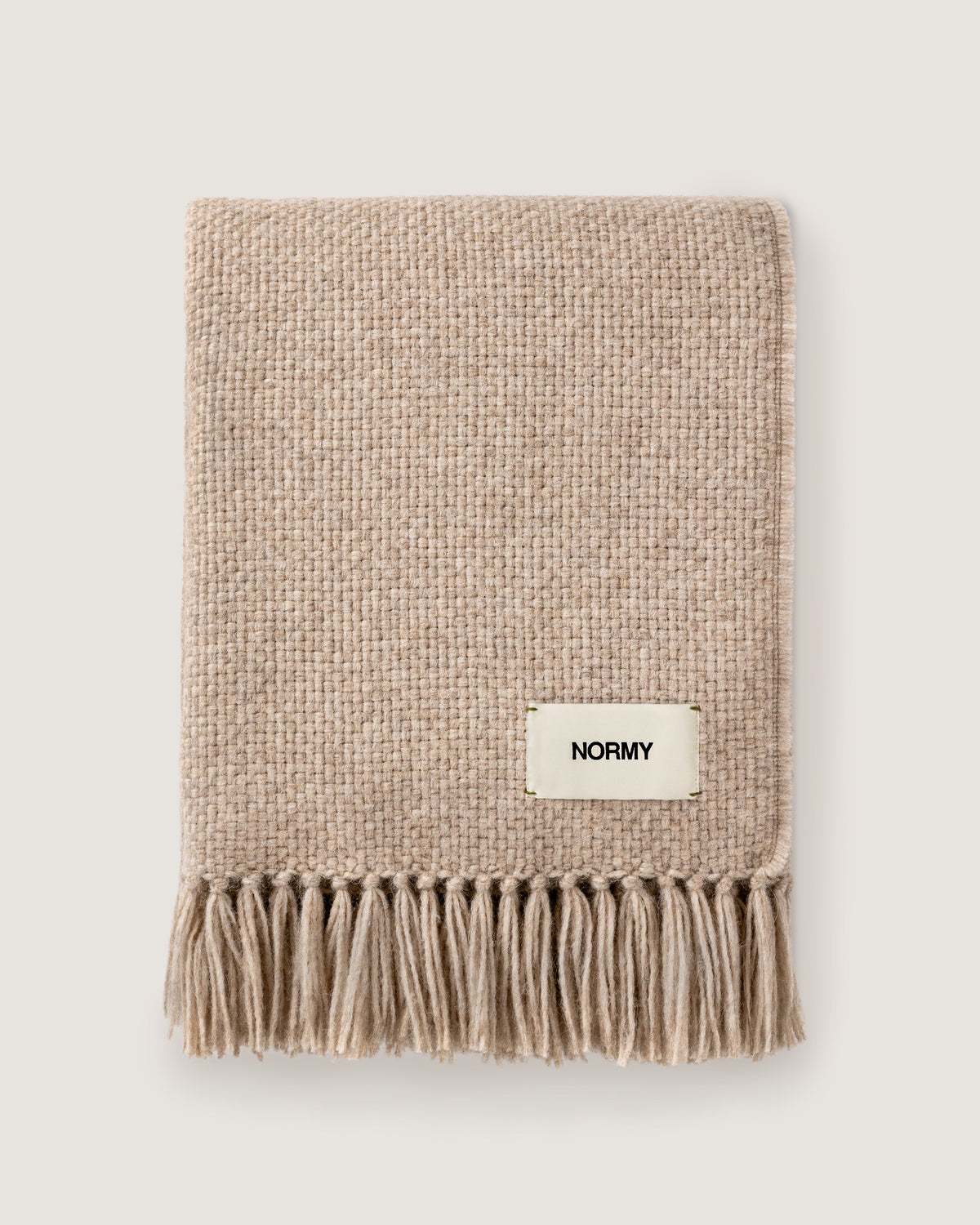 Alpaca Wool Blanket in Clay