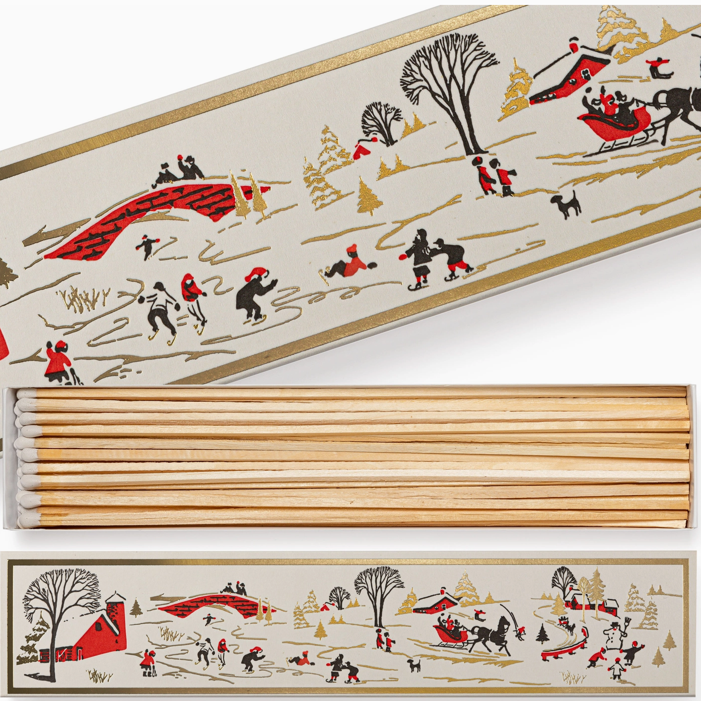 Winter Snowscape | Long Safety Matches