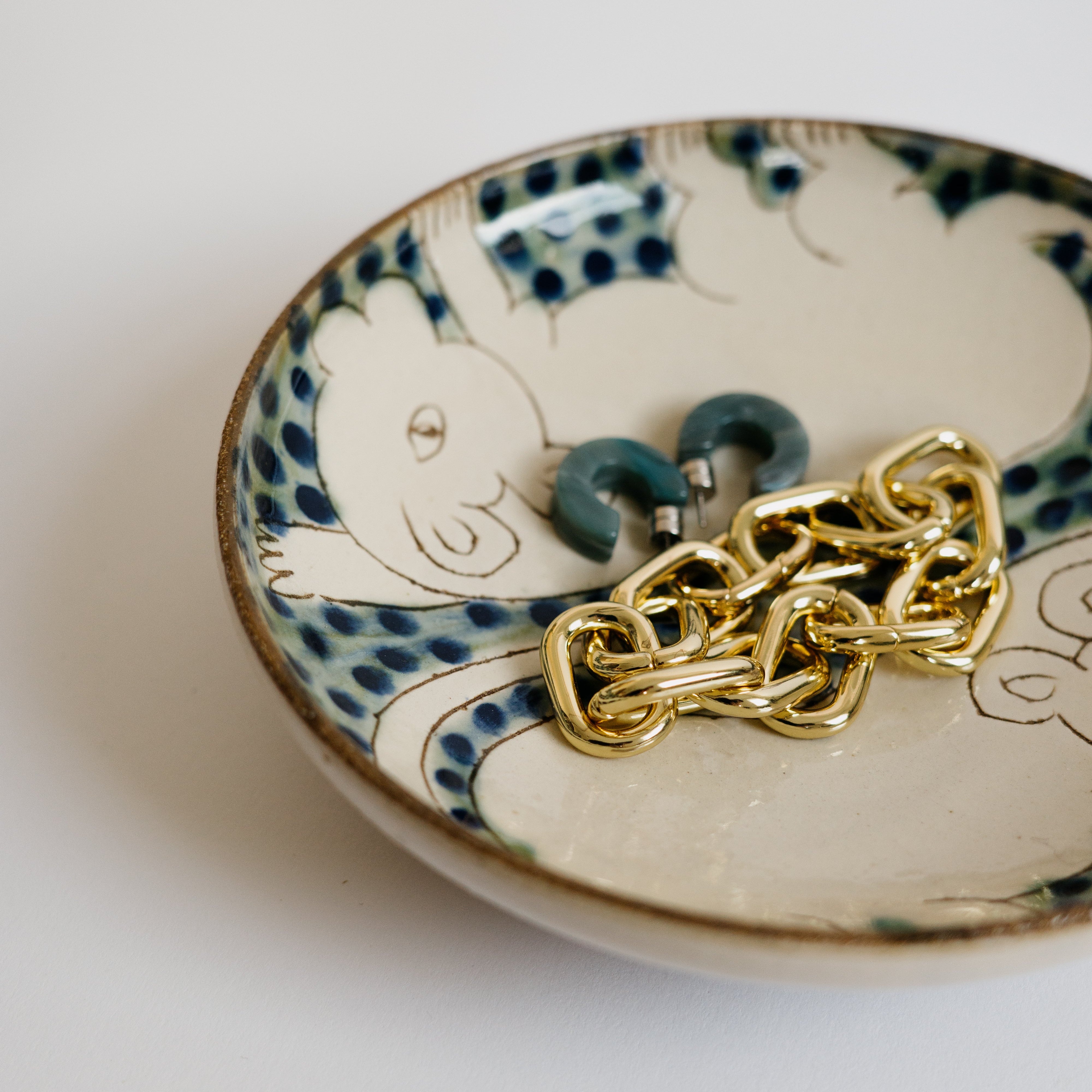 Blue Cubs Ceramic Plate (Small)