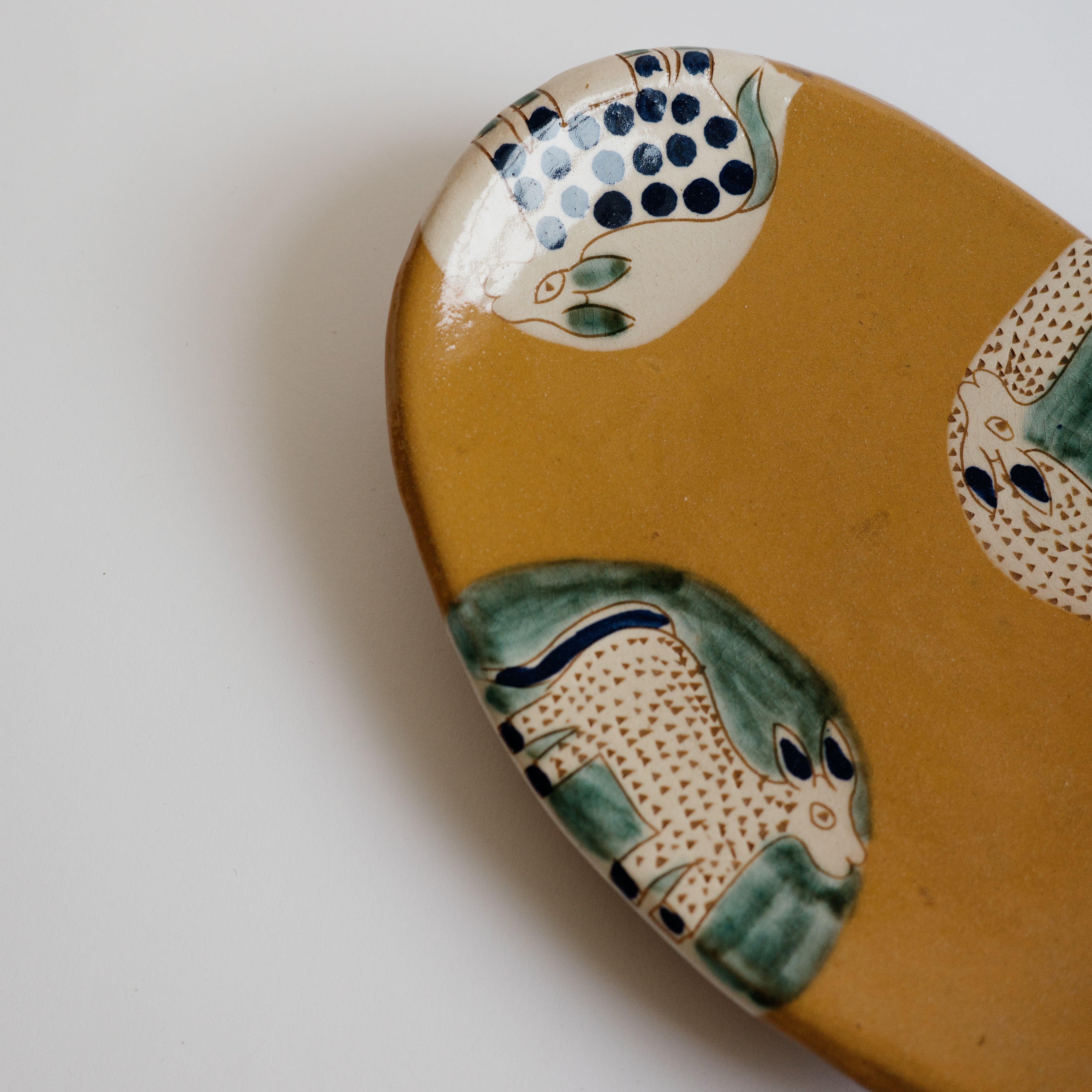 Oval Donkey Ceramic Plate