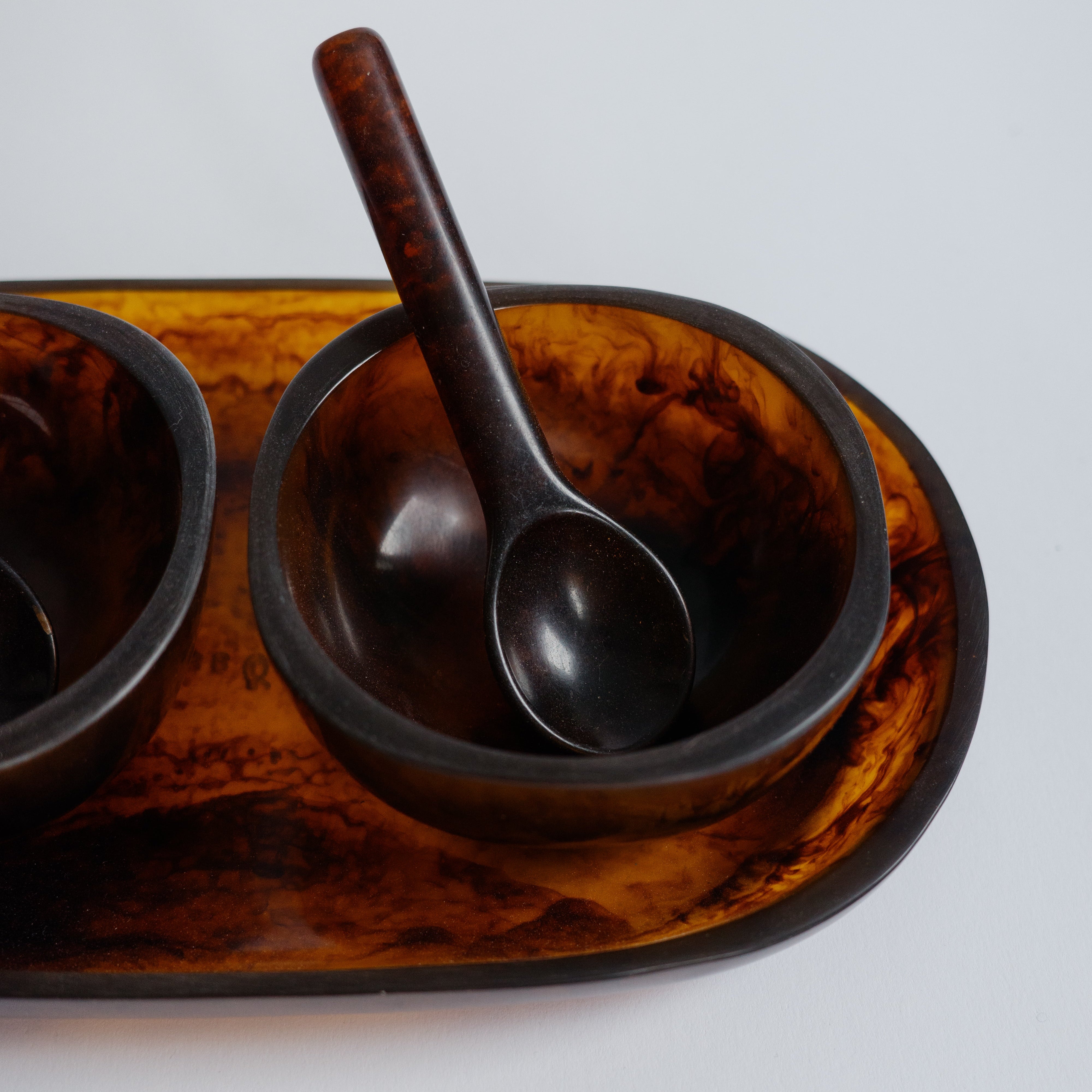 Small Serving Set - Resin in Amber
