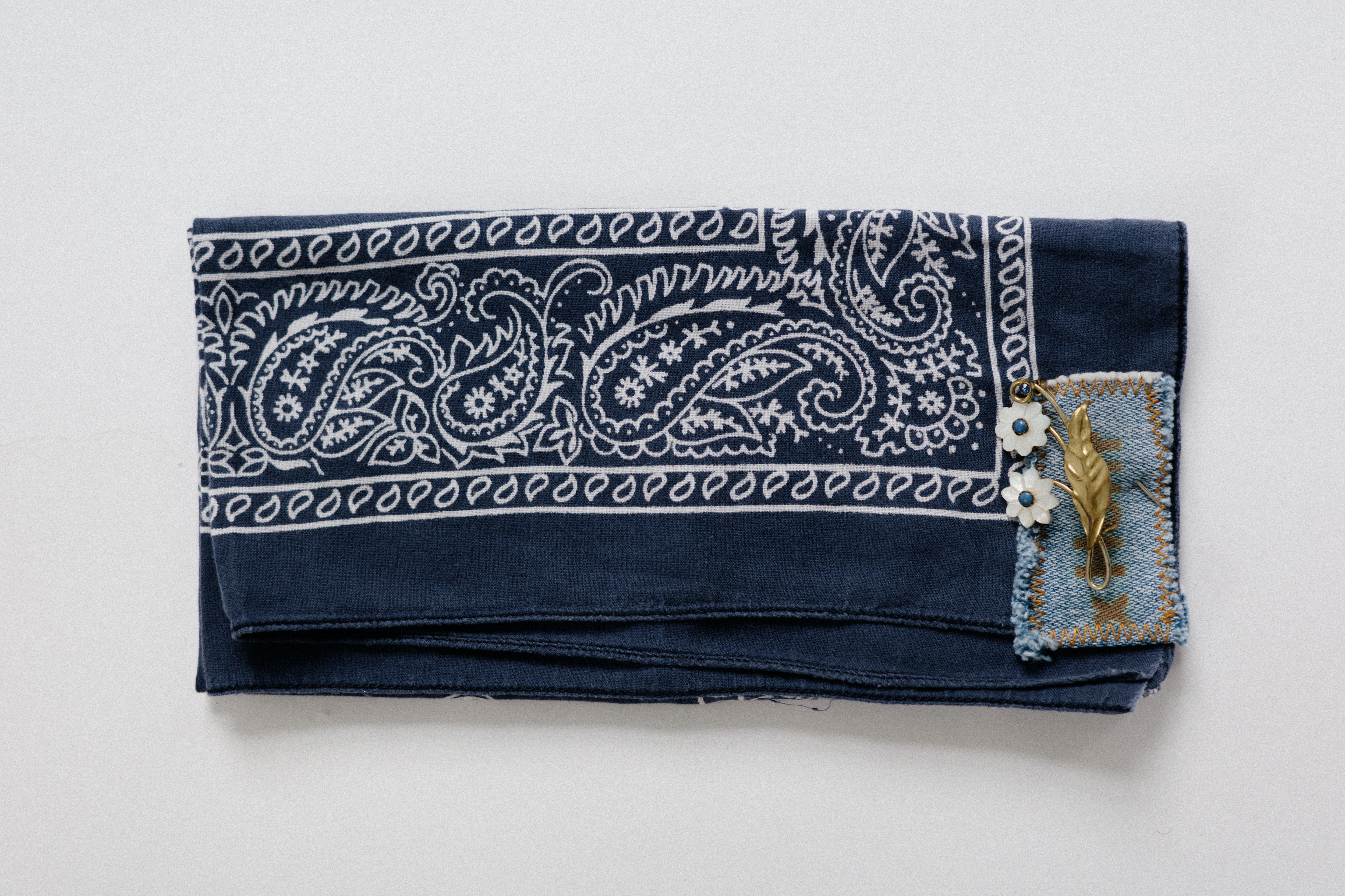 Bandana - Blue daisies
