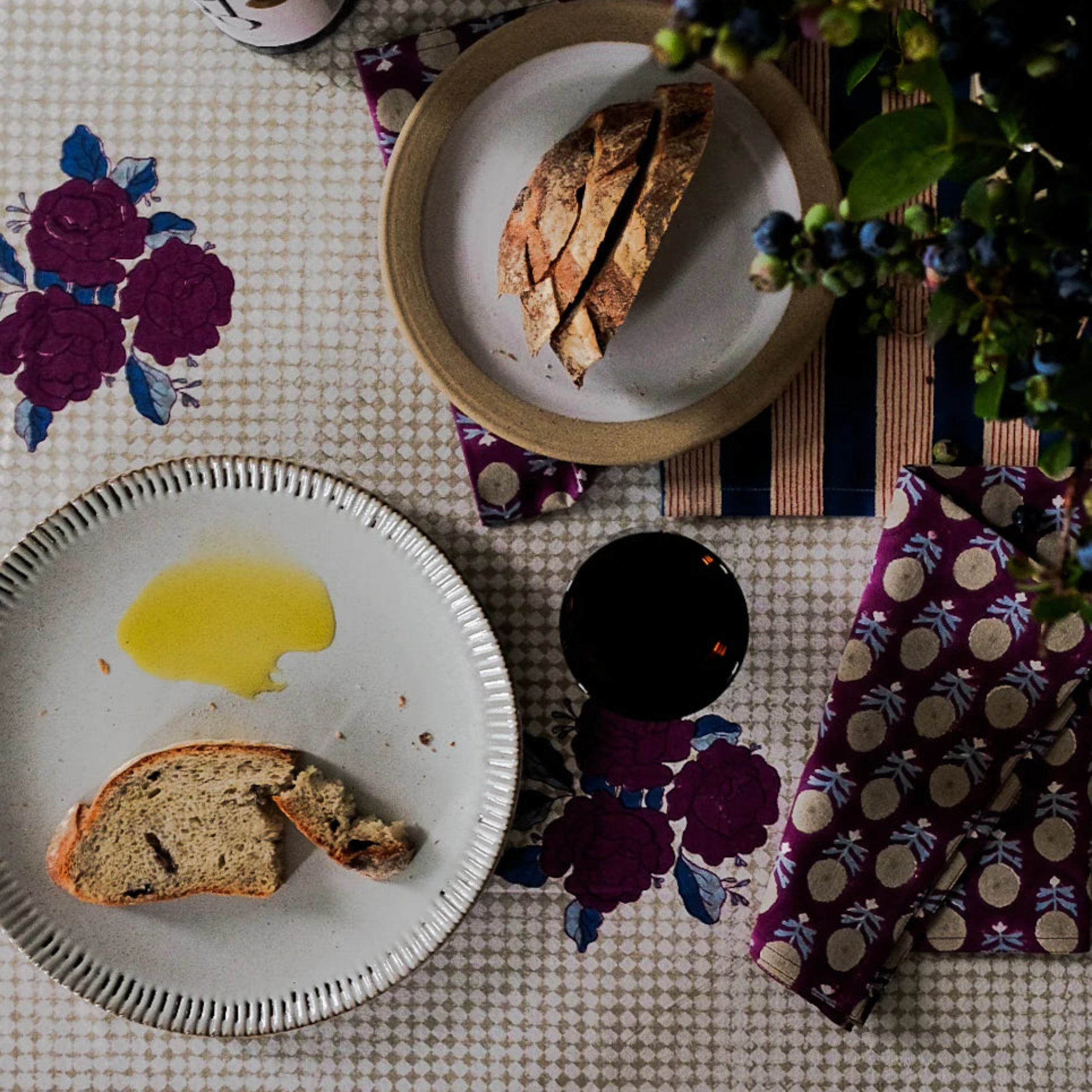 Table Napkins | Kesya - Eggplant