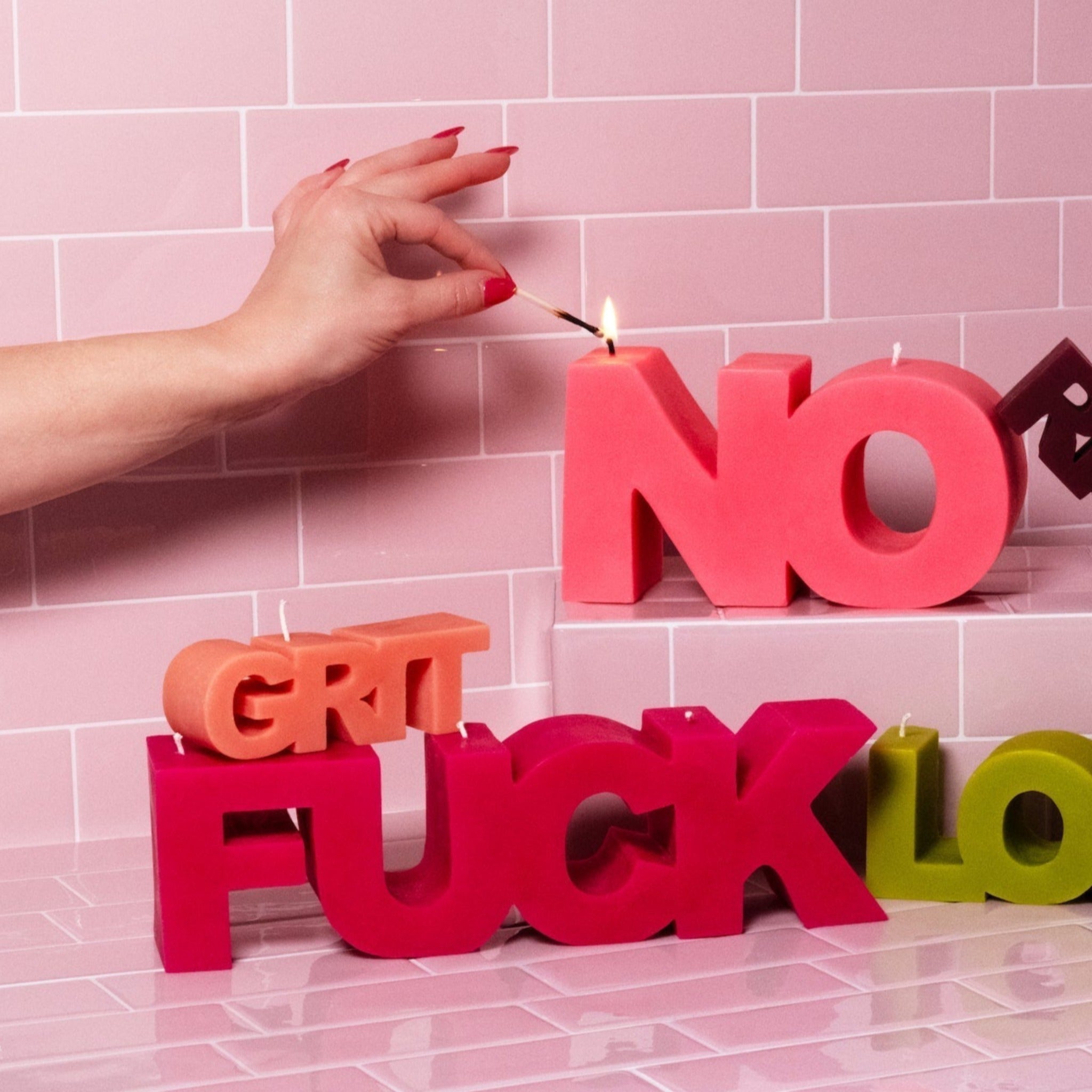 GRIT CANDLE | Peach
