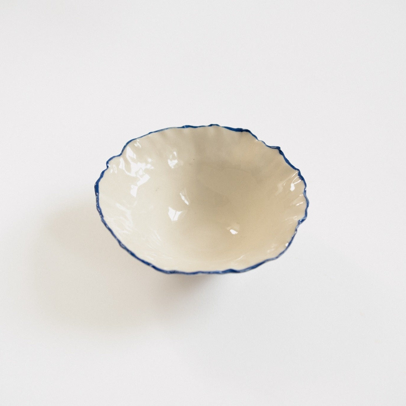 Dessert Bowl | Blue Rim