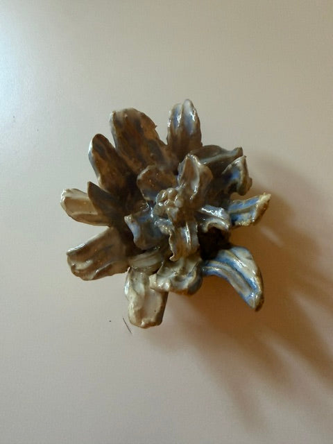 Ceramic blue flower