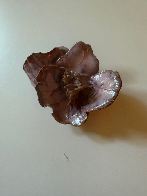 Ceramic pink flower