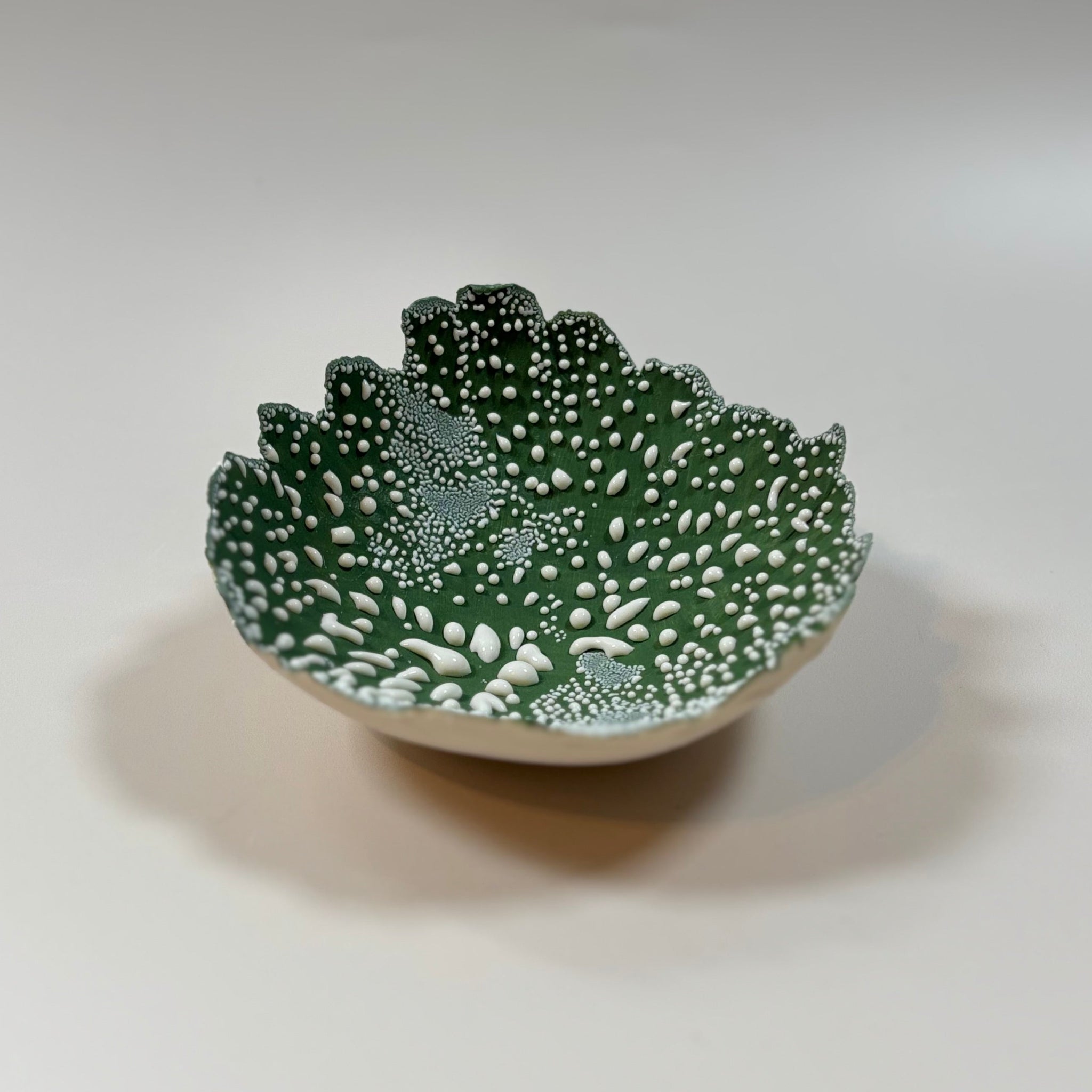Torn Eggshell Dish | Green