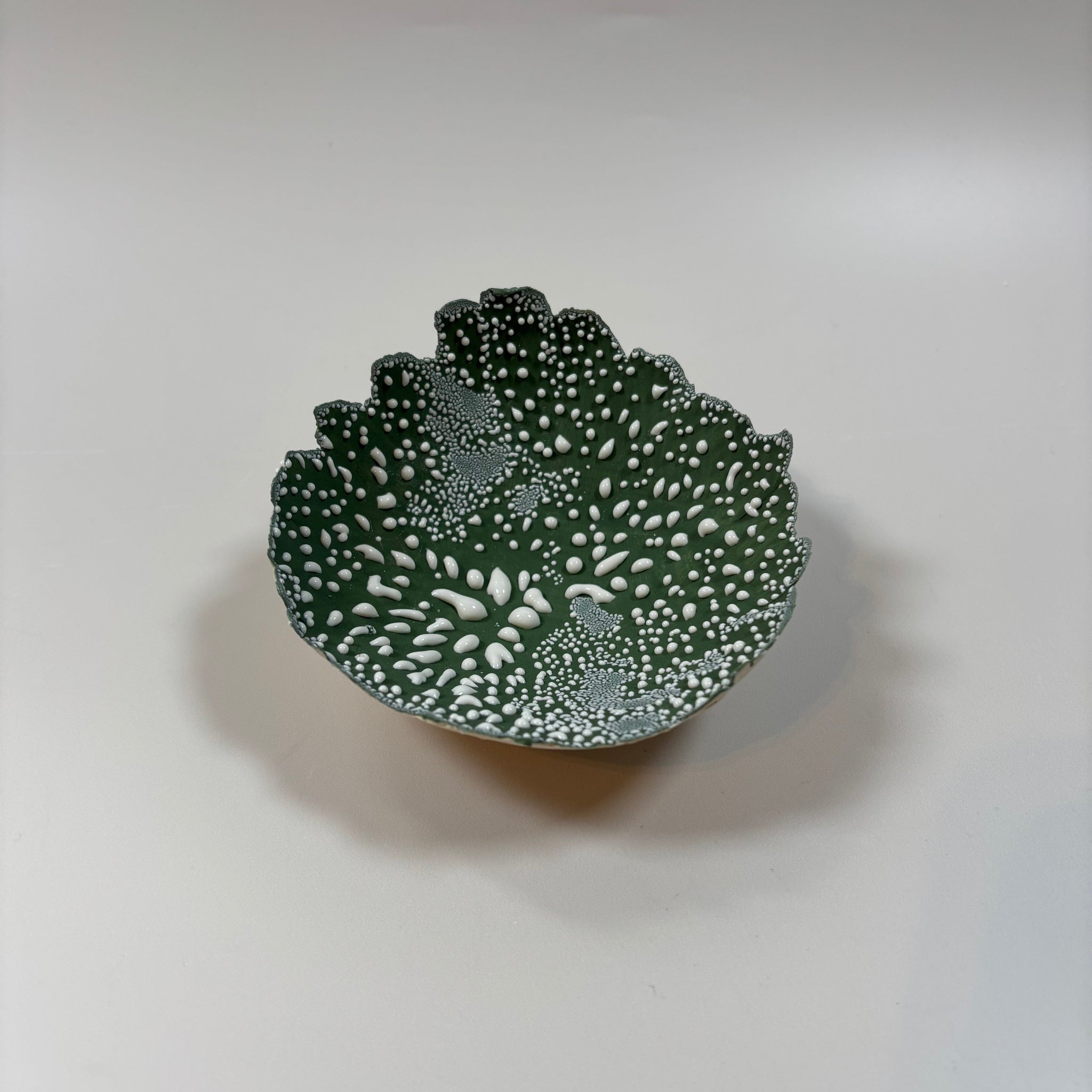Torn Eggshell Dish | Green