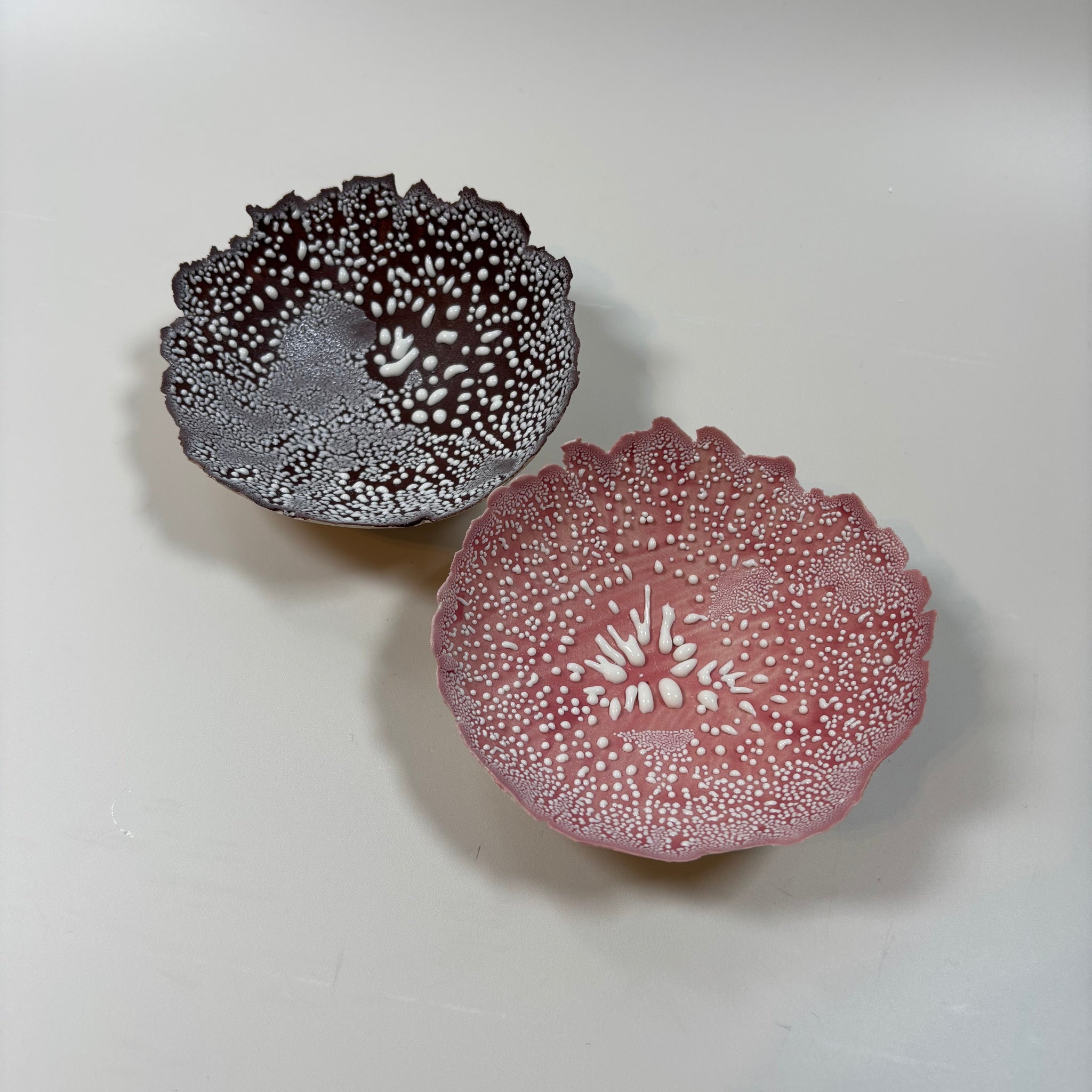 Torn Eggshell Dish | Walnut Brown