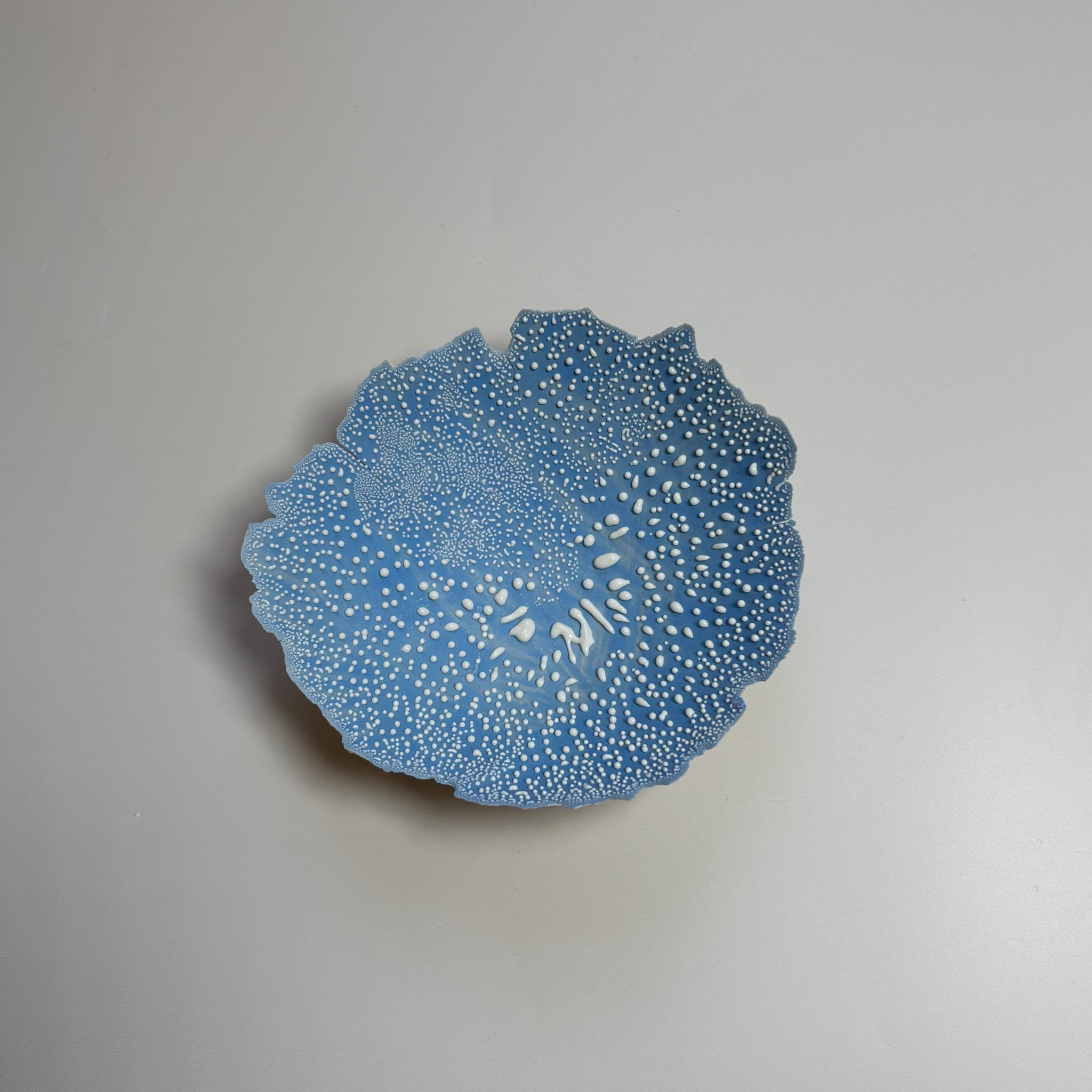 Torn Eggshell Dish | Sky Blue