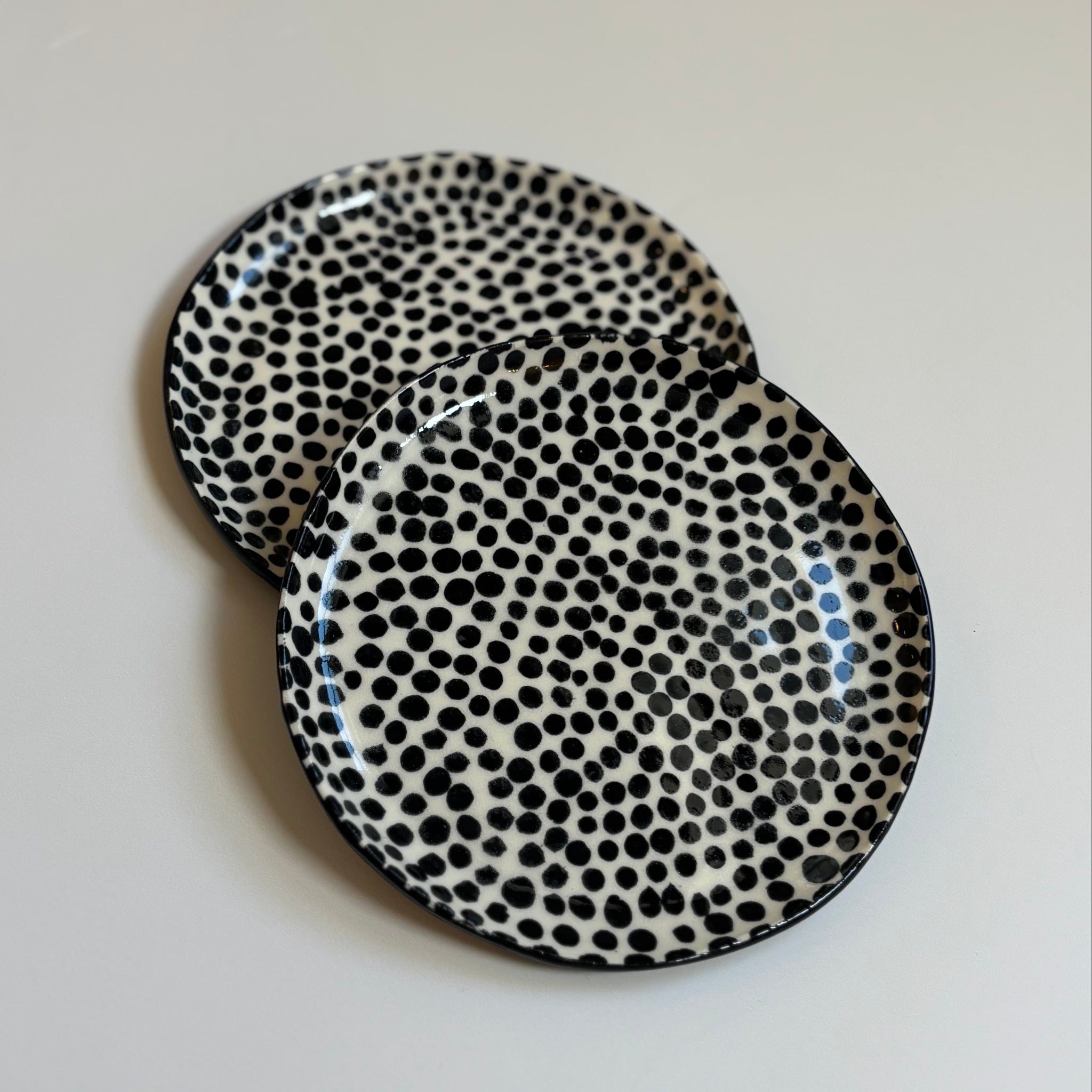 Hand Painted Dot Dishes
