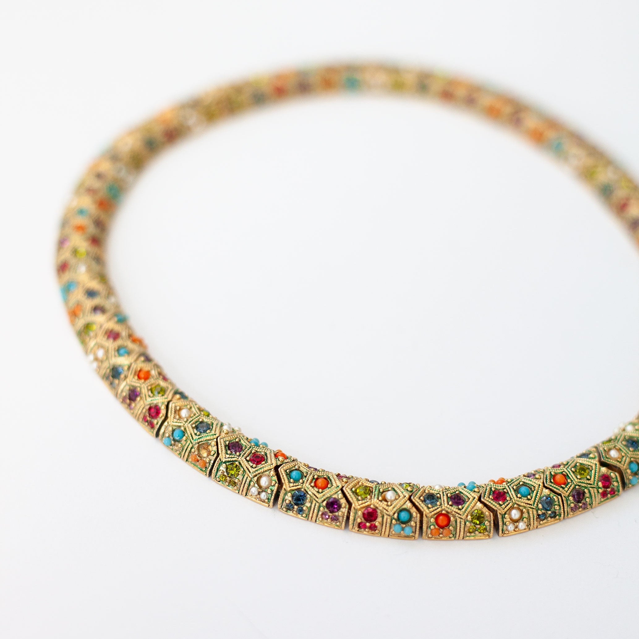 Vintage Designer Multi-Colour Necklace