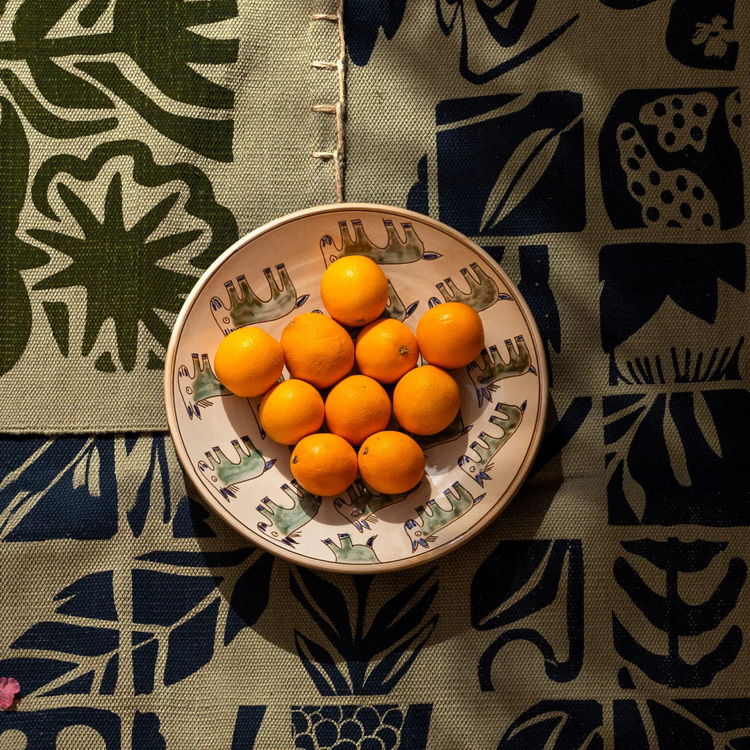 Donkey Pasture Ceramic Plate (Medium)
