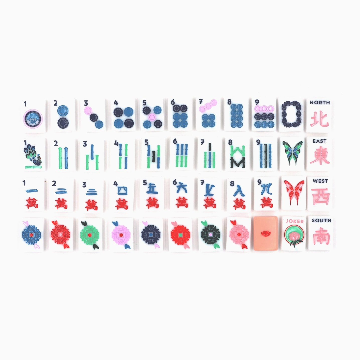 The Pink House Tile Mahjong Set