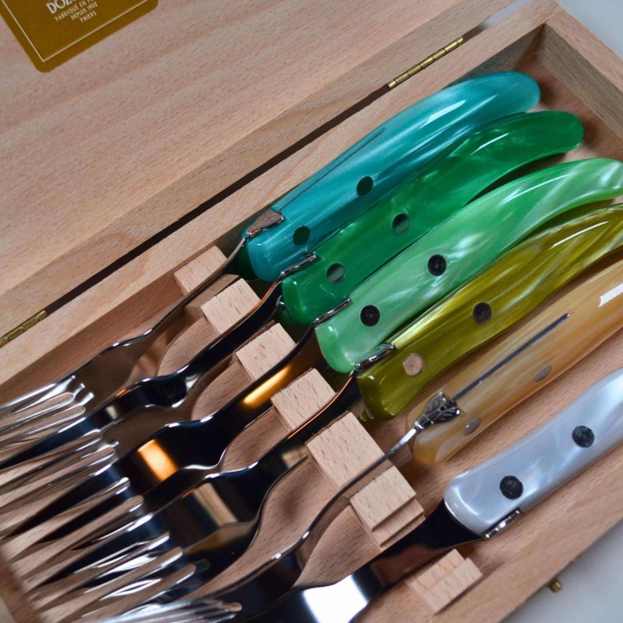 Berlingot Box of 6 Steak Forks
