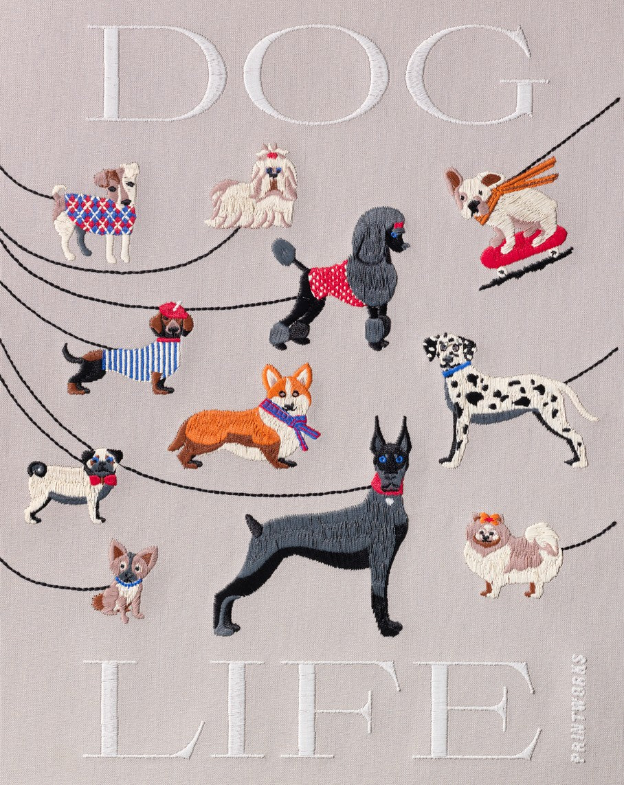 Embroidered Photo Album - Dogs