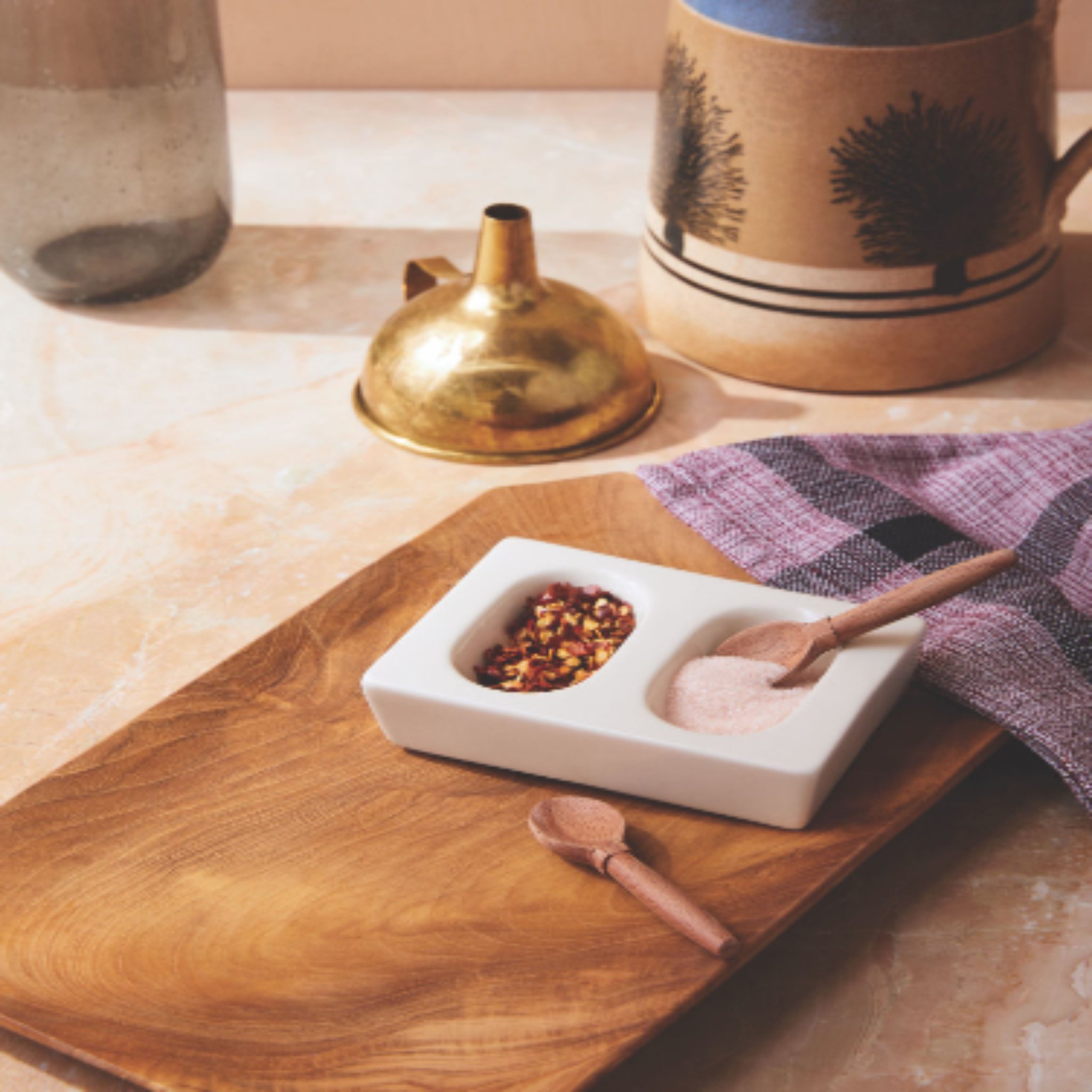 Beechwood Salt Cellar Spoon (2 PCS)