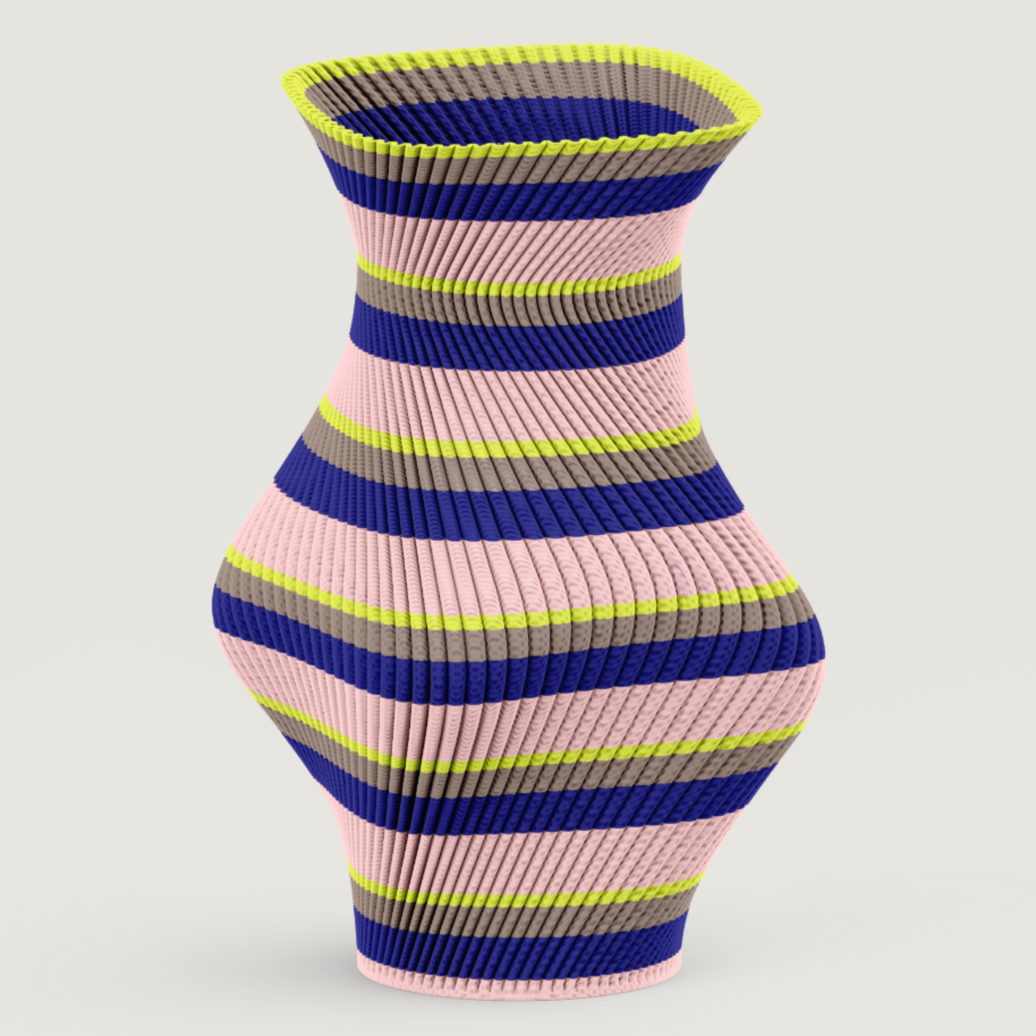 Flare Vase | Blue Pattern