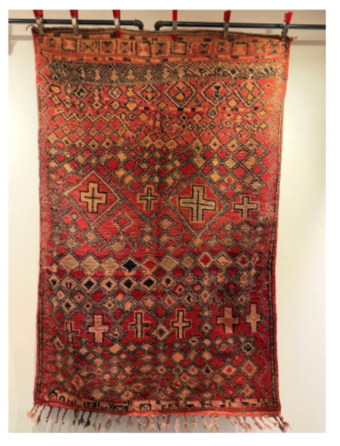 Vintage Moroccan Rug, 5’1” x 7’8”