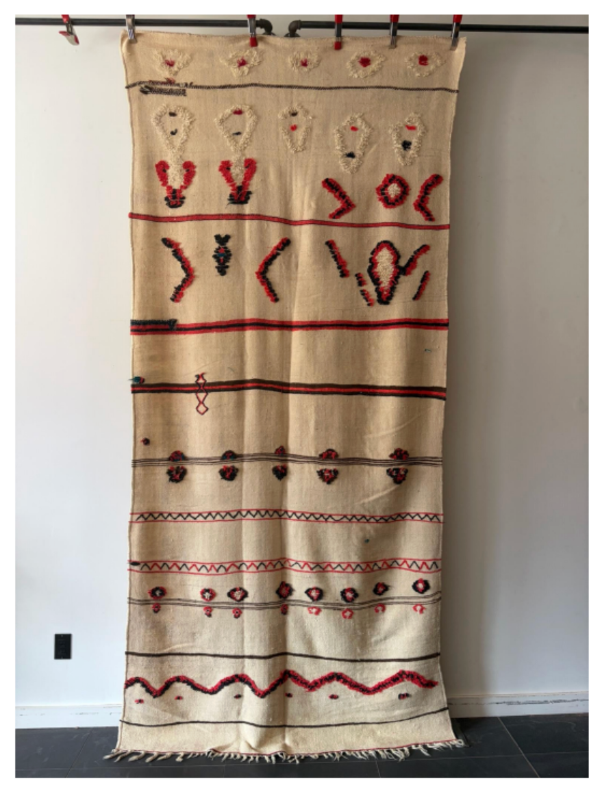 Vintage Moroccan Rug, 4'7" x 10"