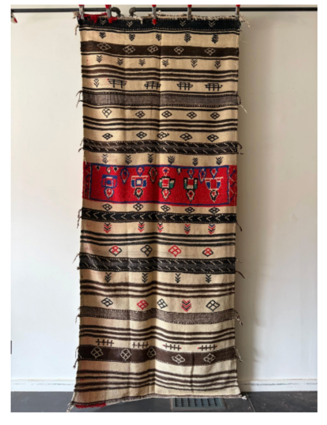 Vintage Moroccan Rug, 4’2” x 9’10"