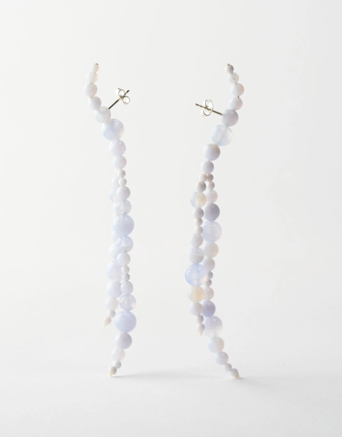 Glyzinia Earrings Chalcedony