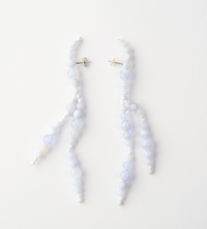 Glyzinia Earrings Chalcedony