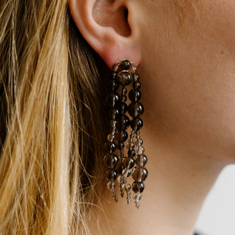 Glyzinia Earrings Smoky Quartz