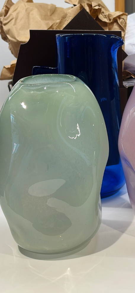 Bubblegum Vase | Smoky Green