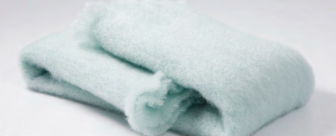 Mohair Lisos Blanket | Icy Blue