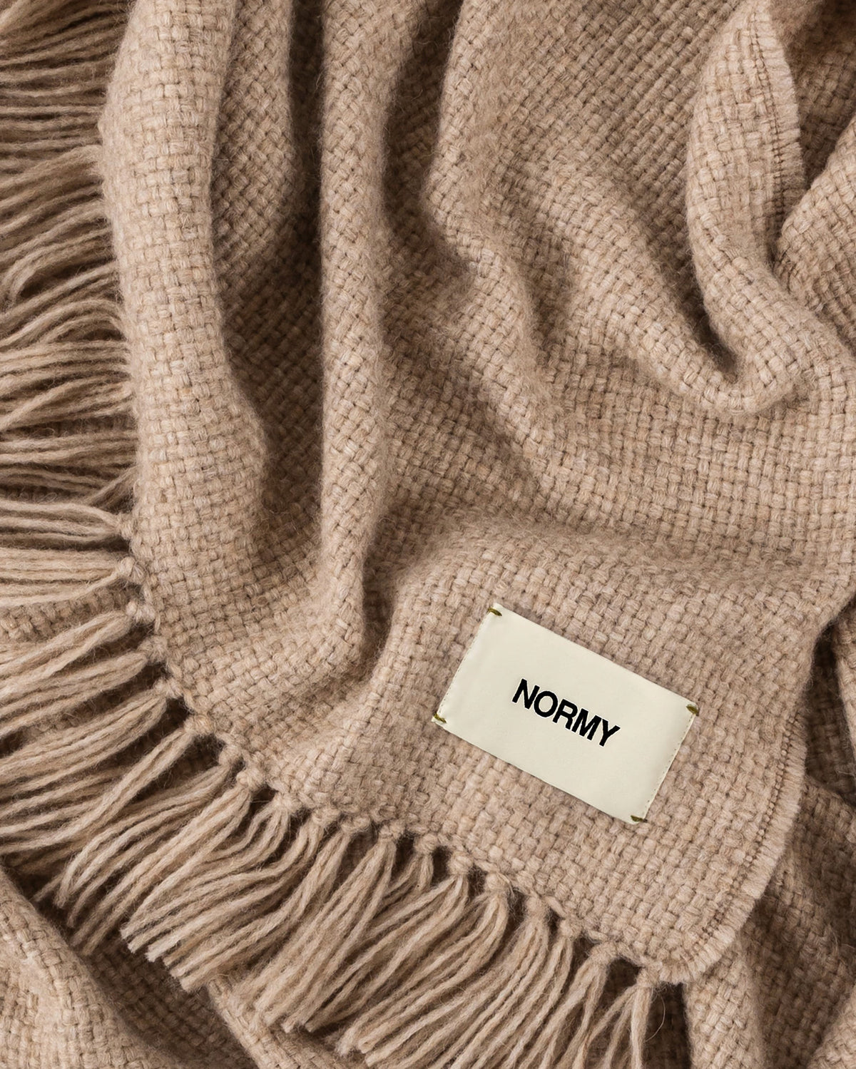 Alpaca Wool Blanket in Clay