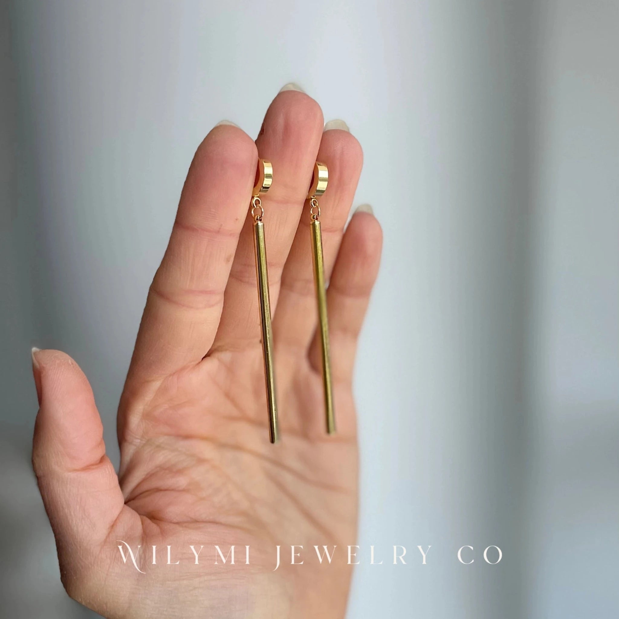 WILYMI Simple Gold Earrings