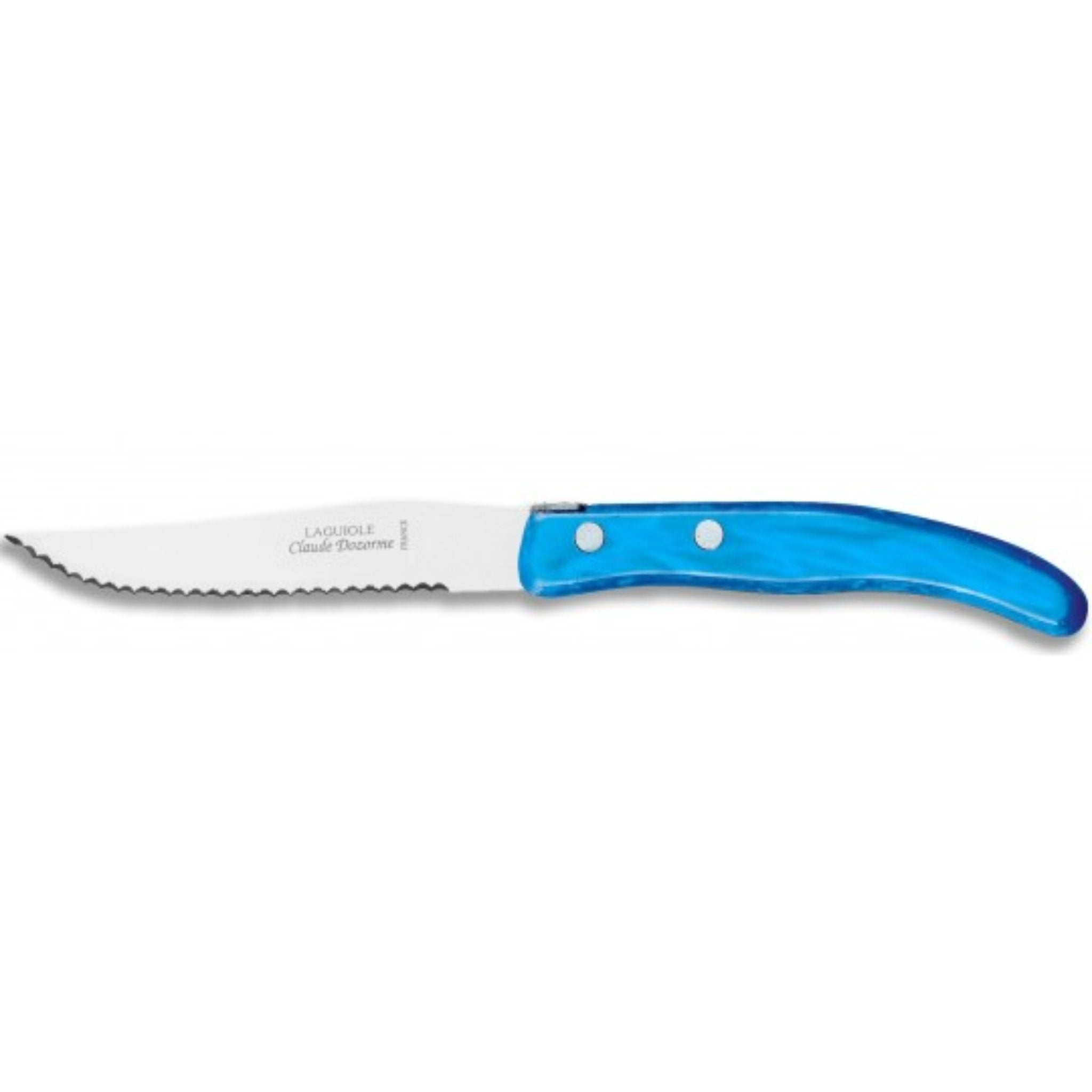 Berlingot Box of 6 Steak Knives | Assorted Spring Mix (blue/green)