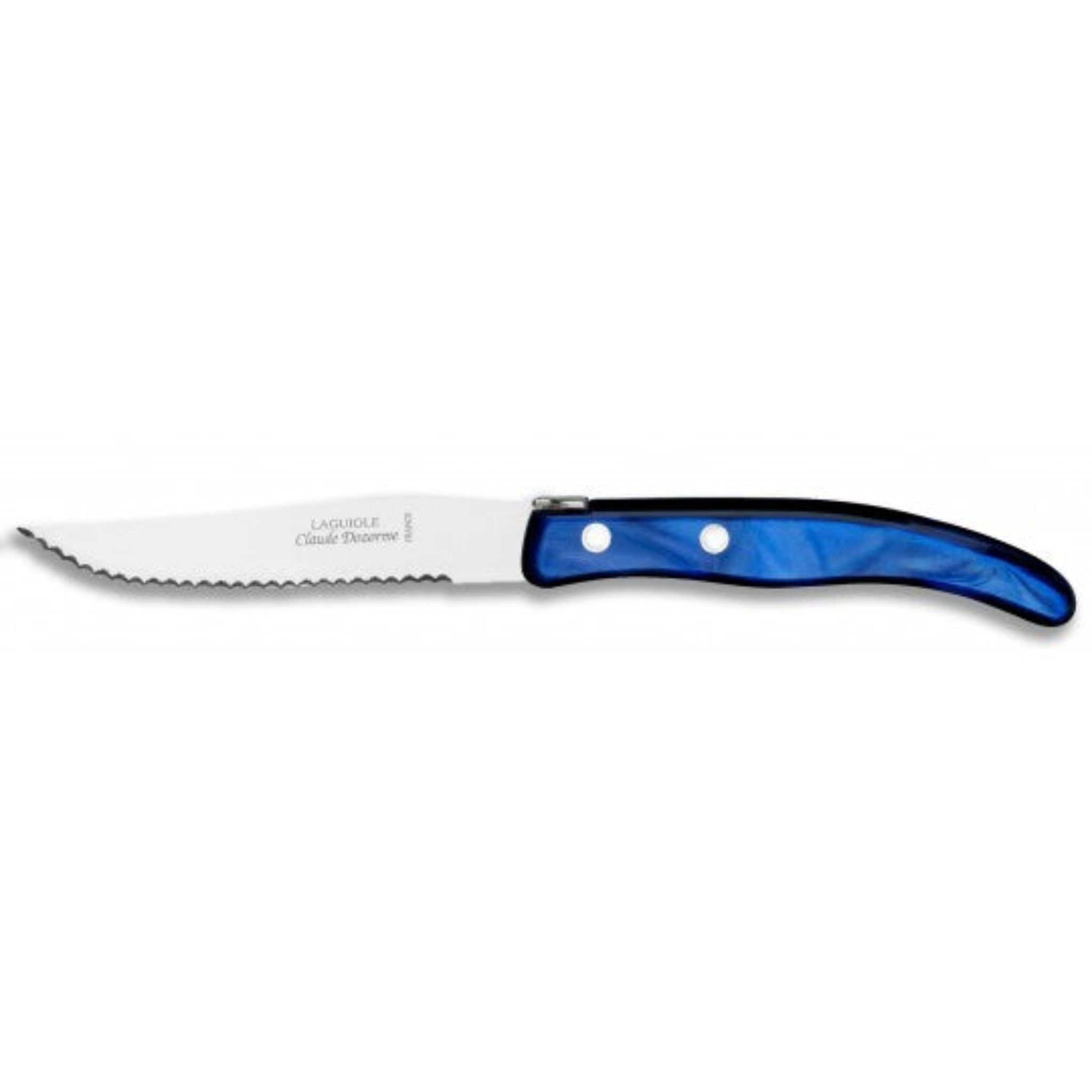 Berlingot Box of 6 Steak Knives | Assorted Spring Mix (blue/green)