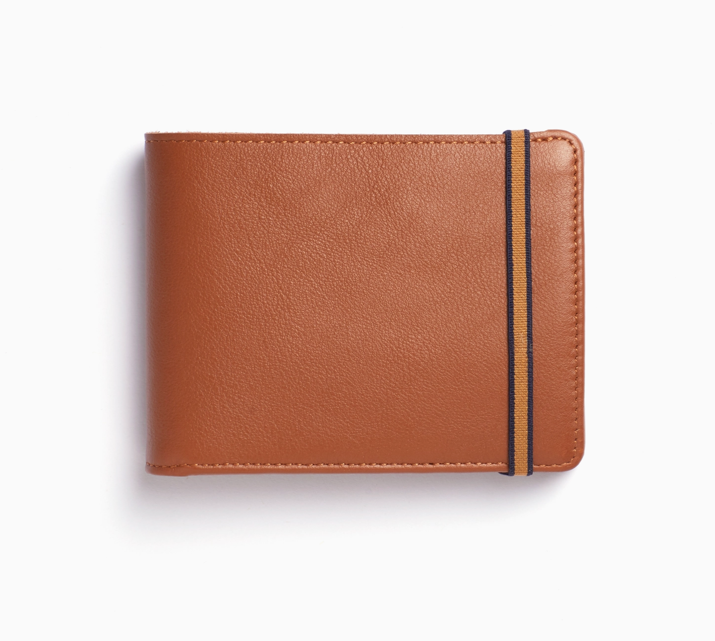 Tan Minimalist Wallet With Coin Pocket