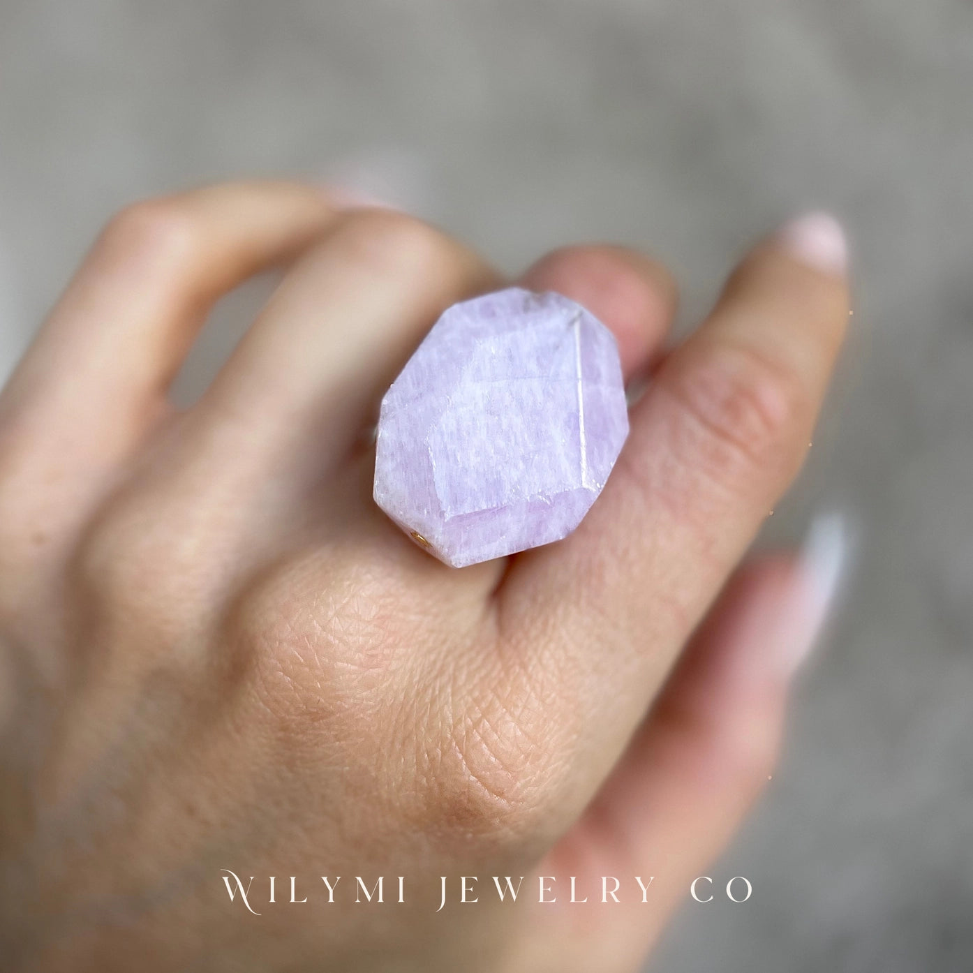 WILYMI Lilac Kunzite Ring