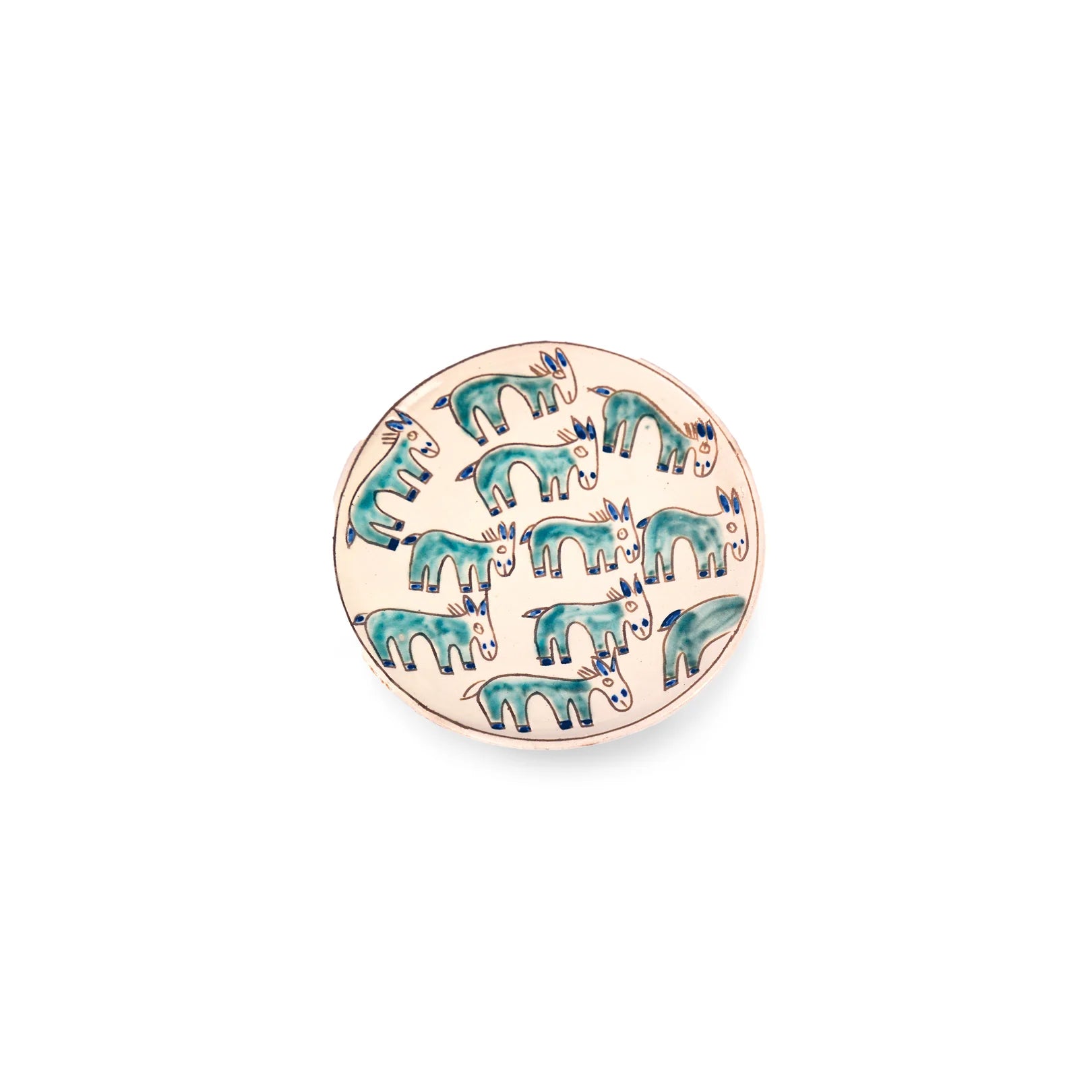 Donkey Pasture Ceramic Plate (Medium)