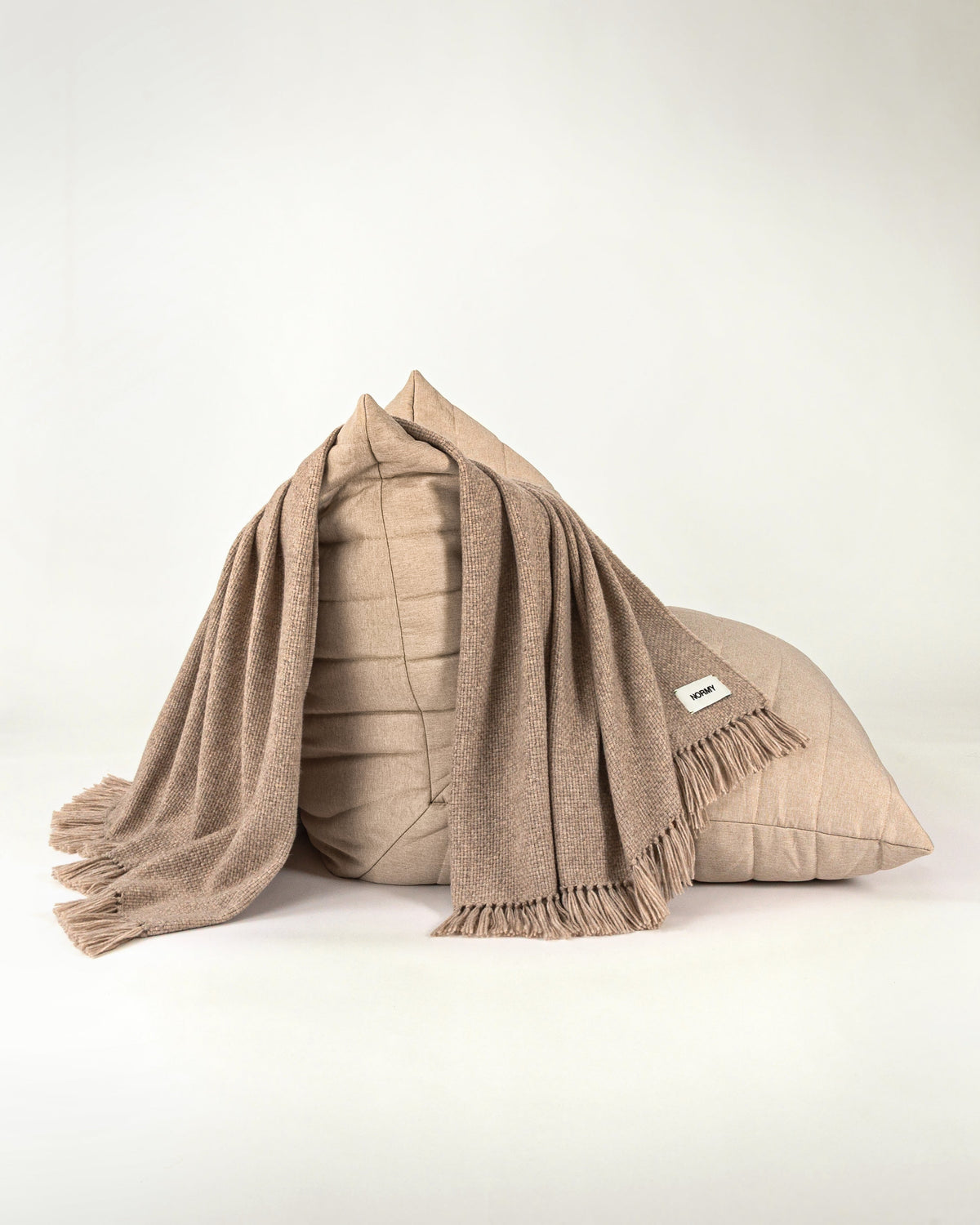 Alpaca Wool Blanket in Clay