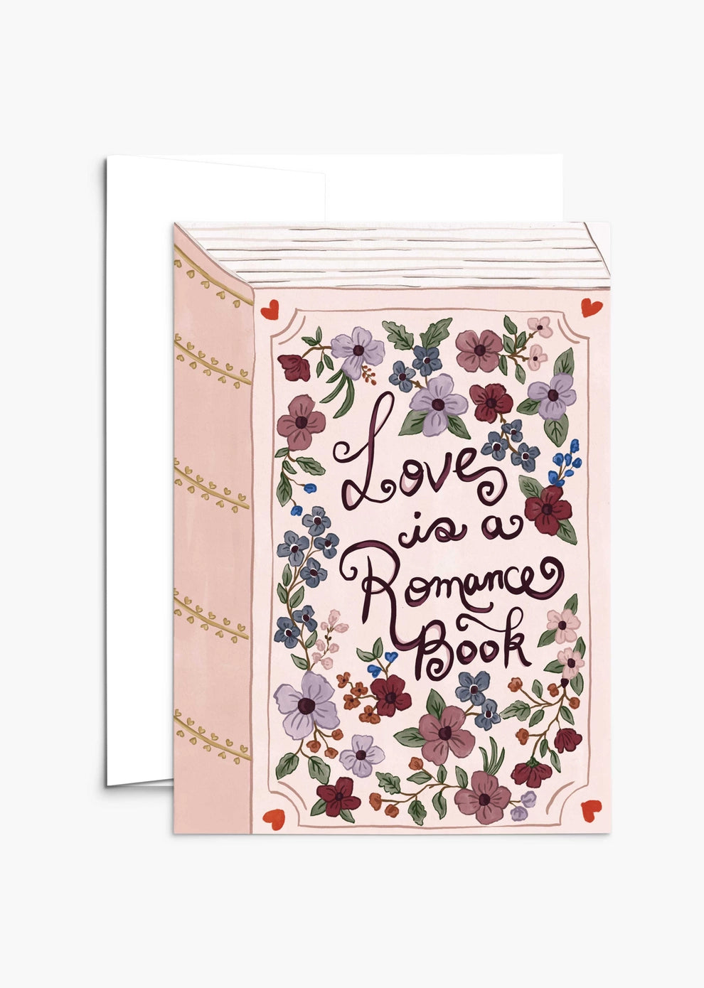Love Is A Romance Book - Greeting Card