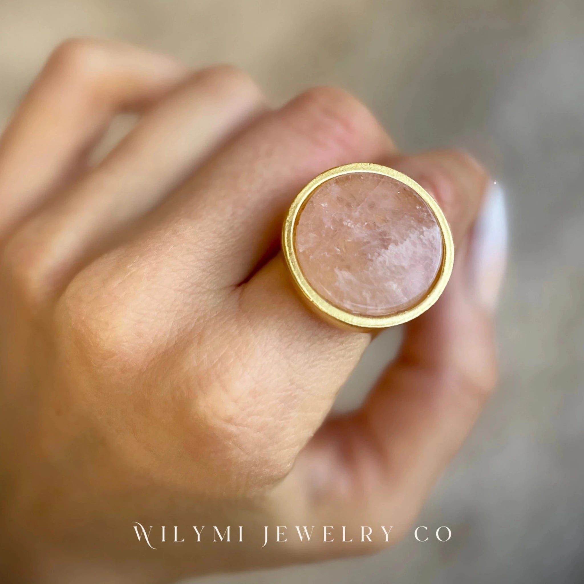 WILYMI Rose Quartz Ring